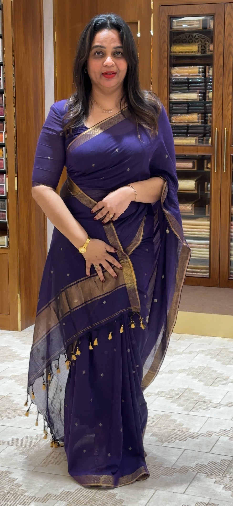 IHA'S IN-HOUSE KHADDY COTTON SAREES - IHA 27339