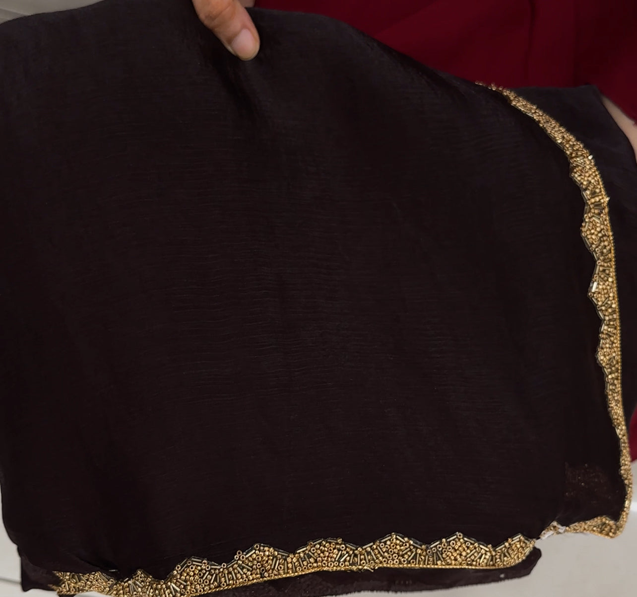 ORGANZA HAND WORKED SAREES - IHA 27641