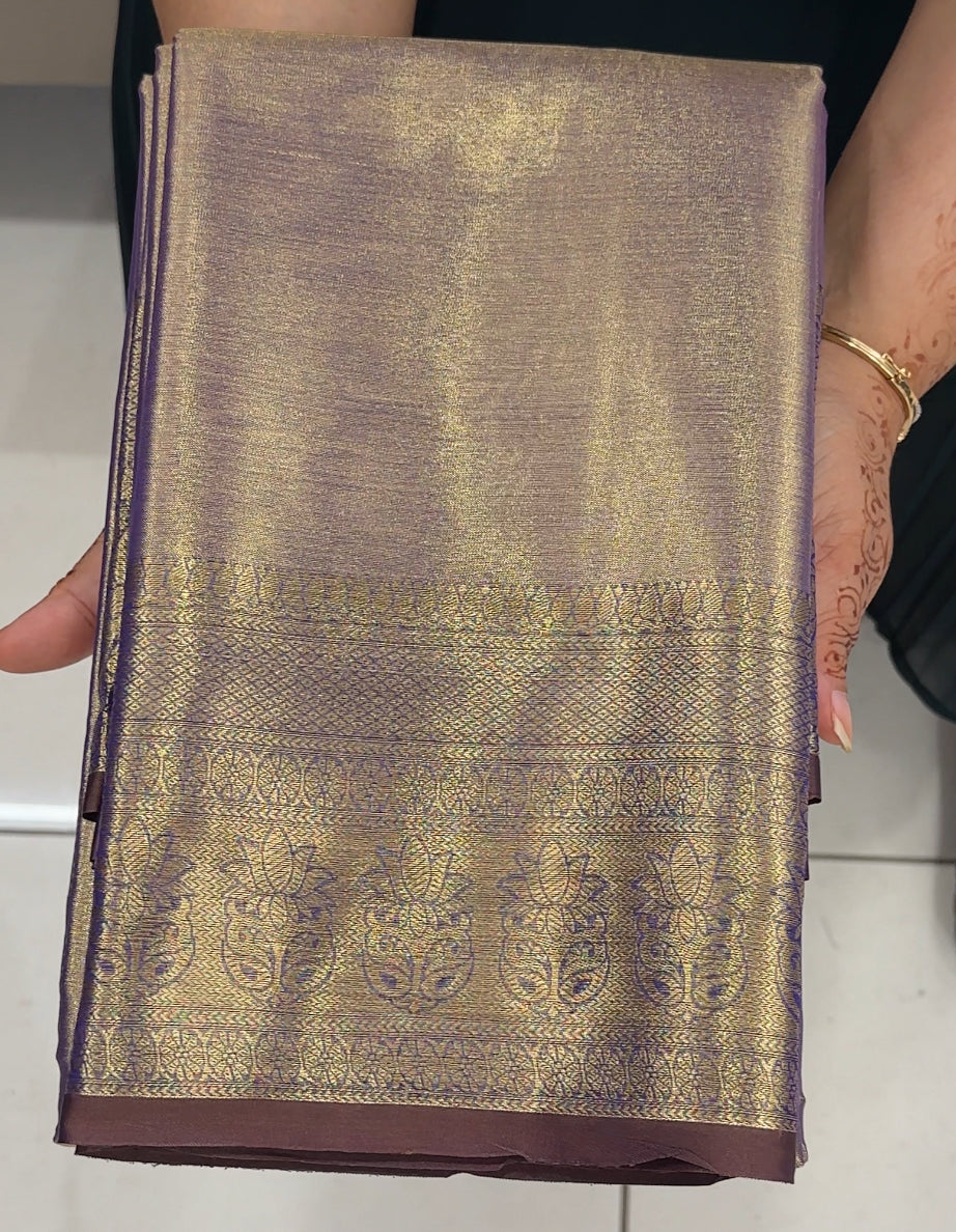 SEMI TISSUE SAREES - IHA 27432