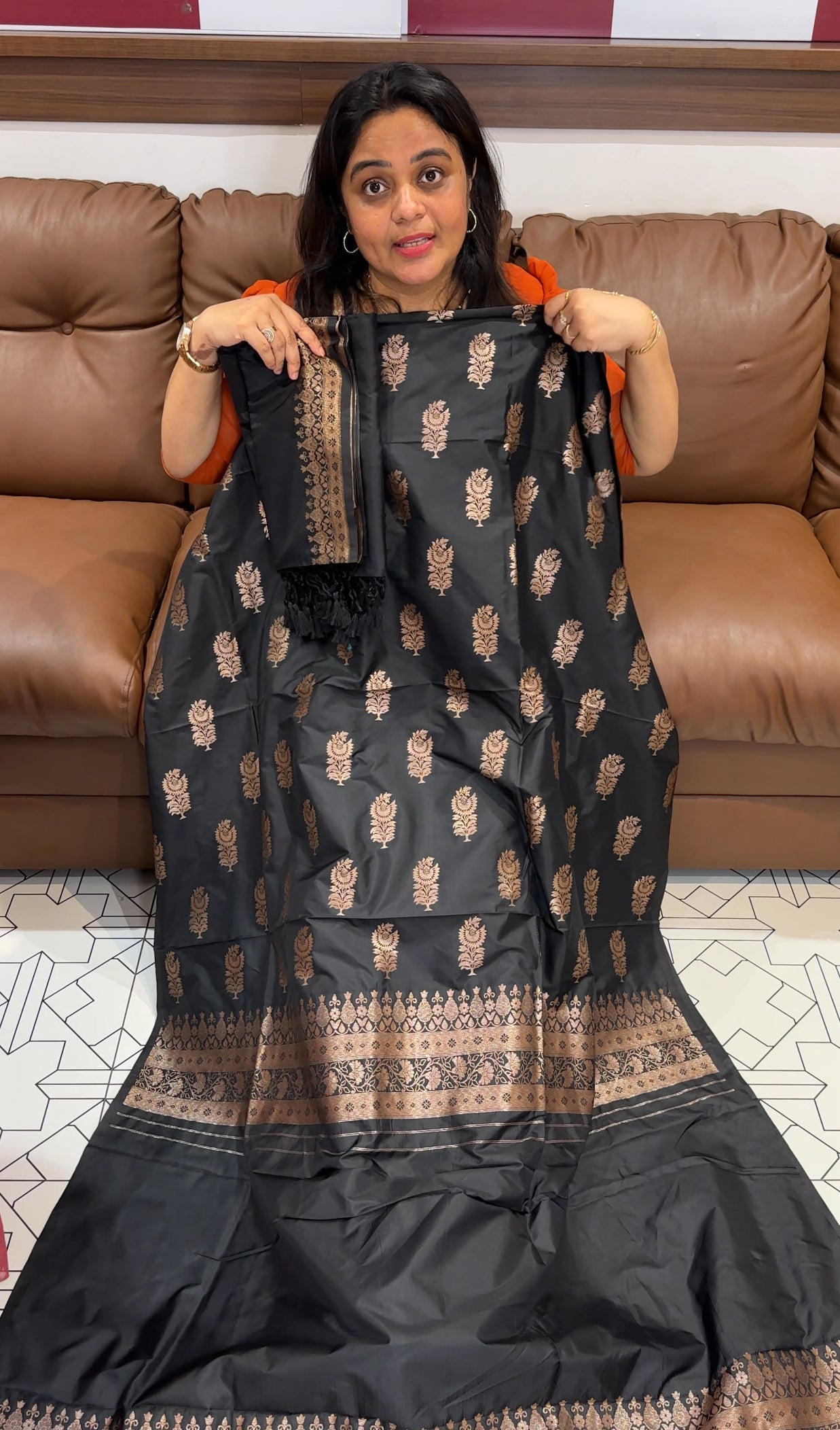 SEMI BANARASI USNTITCHED SALWAR SUITS - IHA 26457