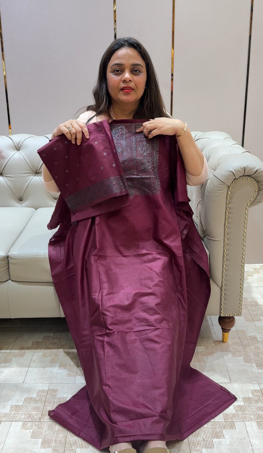 TUSSUR BANARASI UNSTITCHED SALWAR SUITS - IHA 21438
