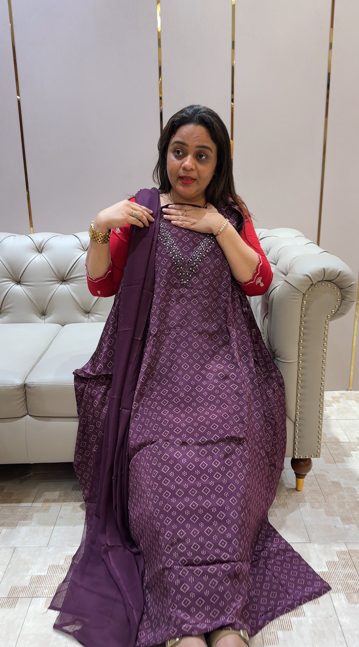 CRAPE SILK UNSTITCHED SALWAR SUITS - IHA 25128