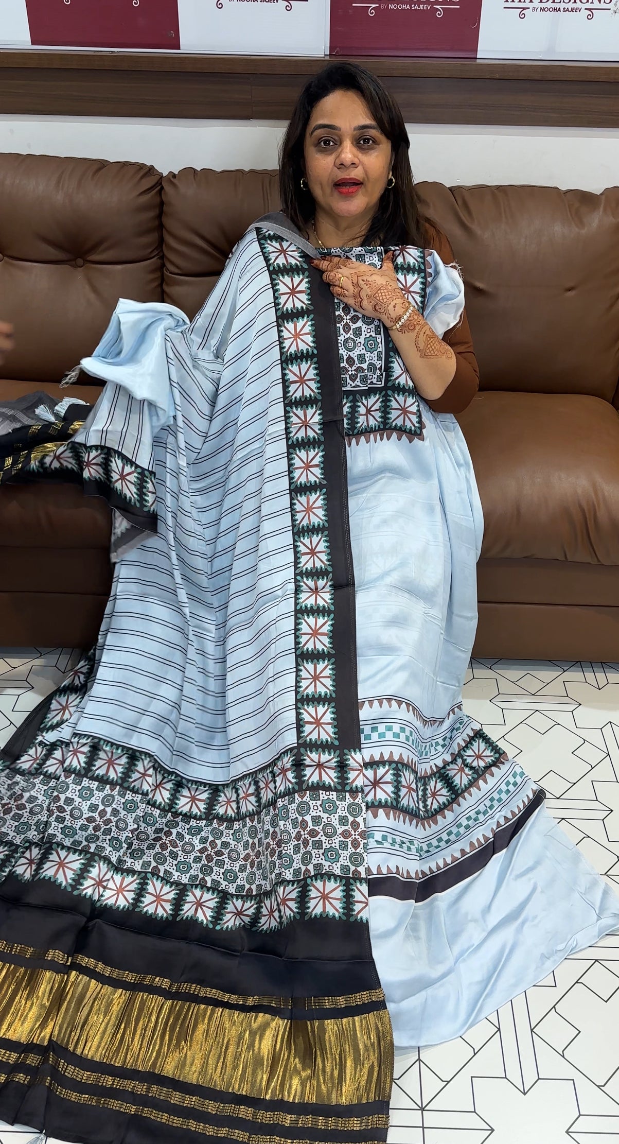 MODAL UNSTITCHED SALWAR SUITS - IHA 23746