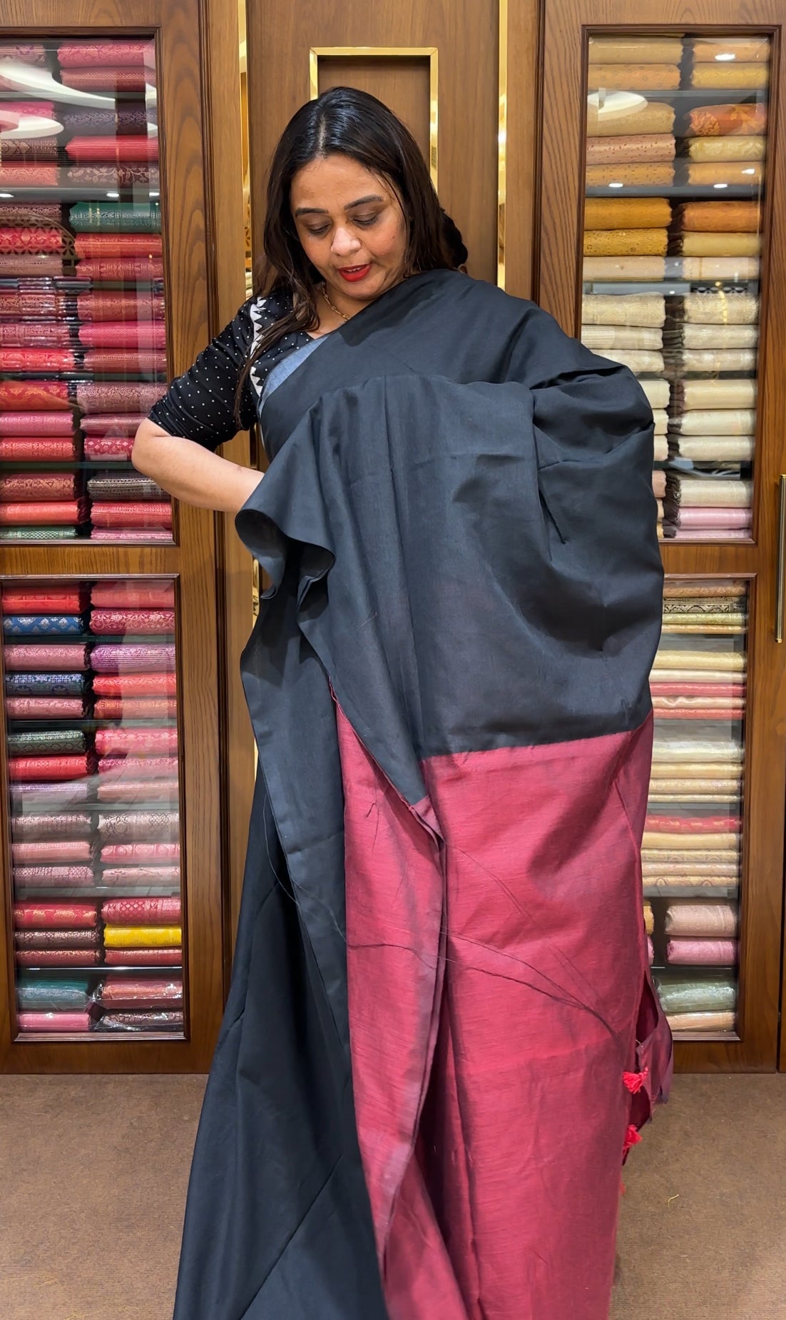 KHADDI COTTON SAREES - IHA 22310