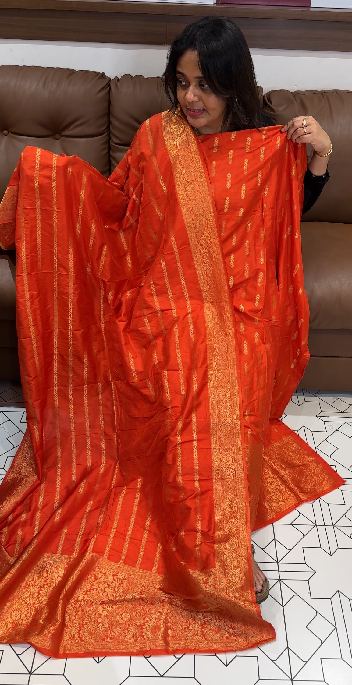 SEMI BANARASI UNSTITCHED SALWAR SUITS - IHA 26181