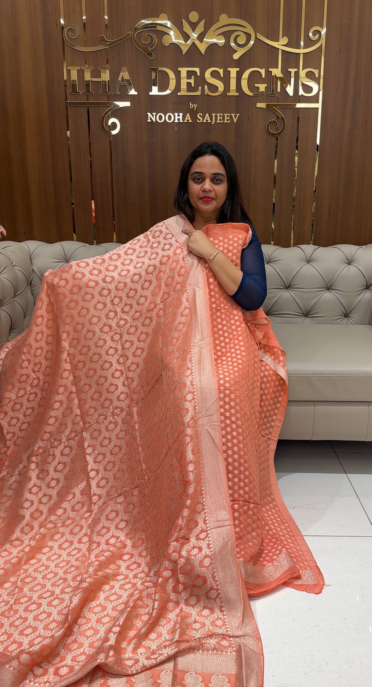 VISCOSE GEORGETTE UNSTITCHED SALWAR SUITE SUITE - IHA 23311