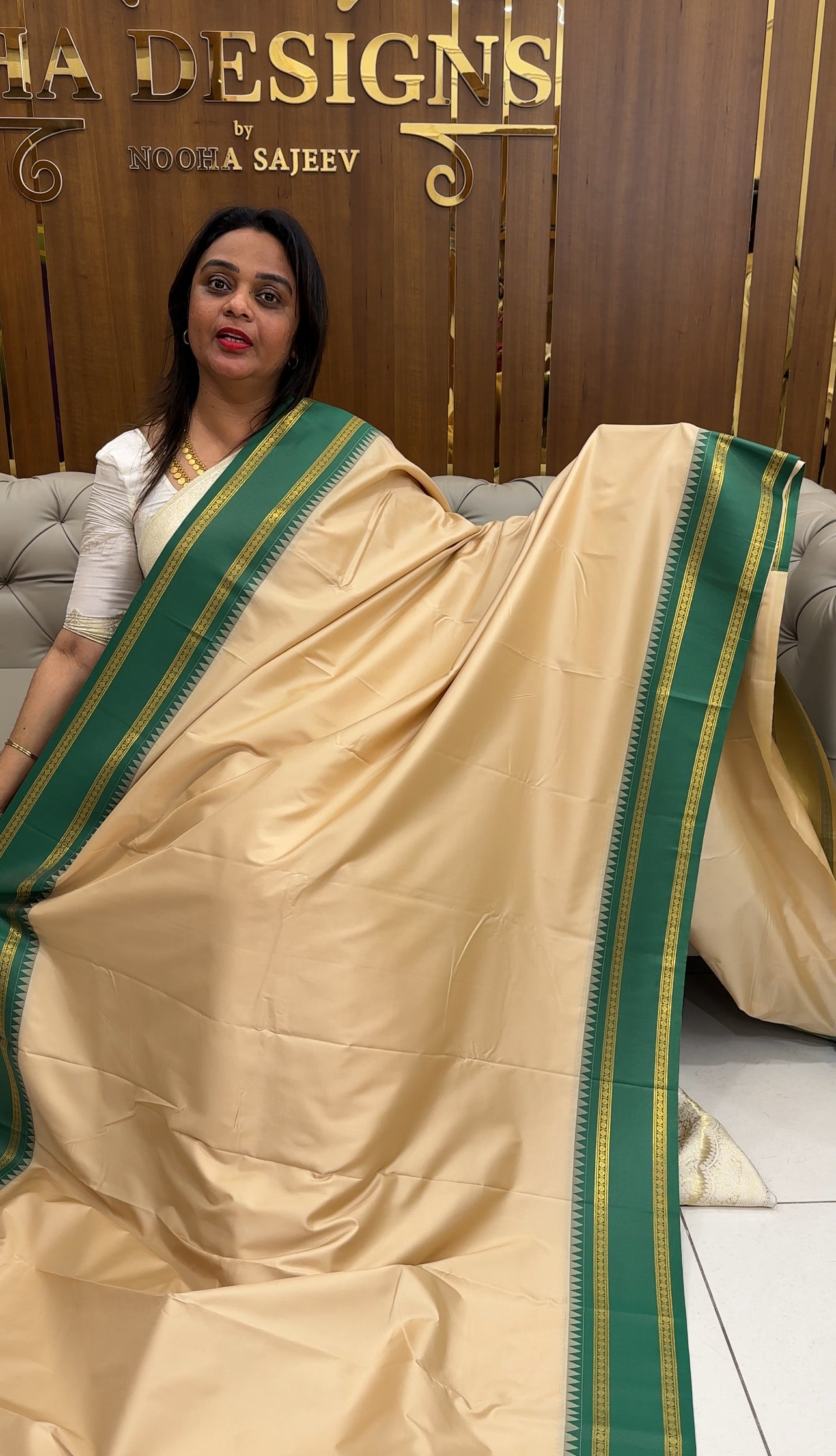 SEMI KANCHIPURAM SAREES - IHA 25578