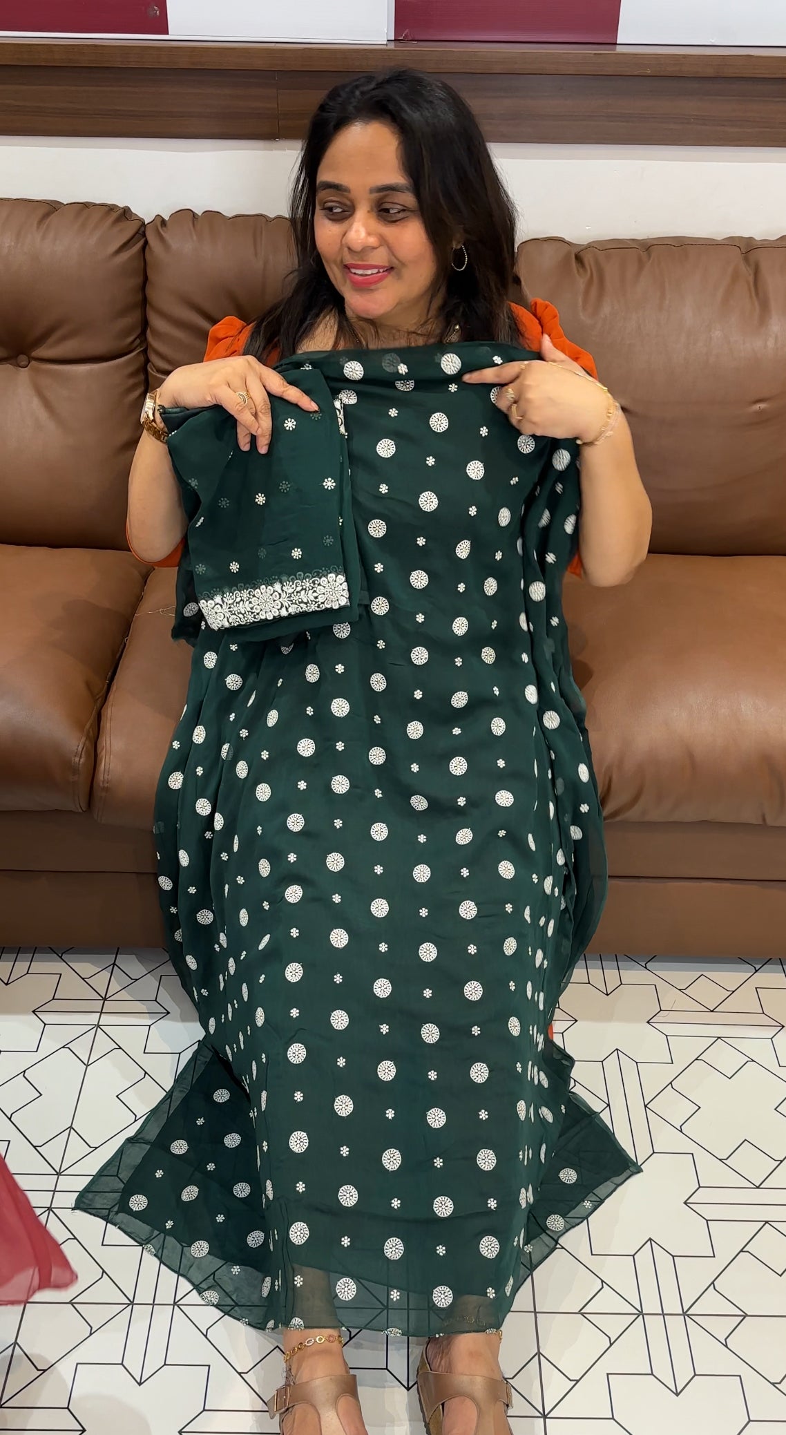 VISCOSE GEORGETTE UNSTITCHED SALWAR SUITS - IHA 26478