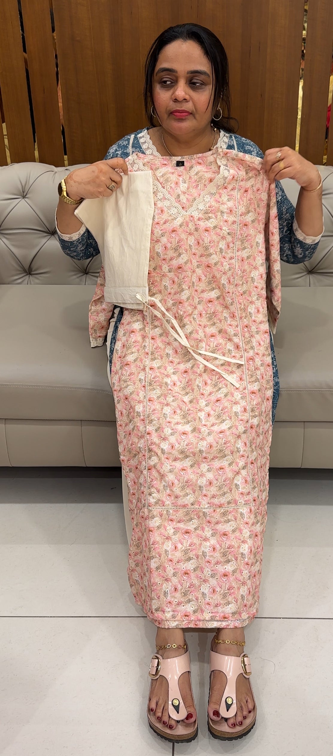 PRINTED COTTON TOP AND BOTTOM - IHA 27621