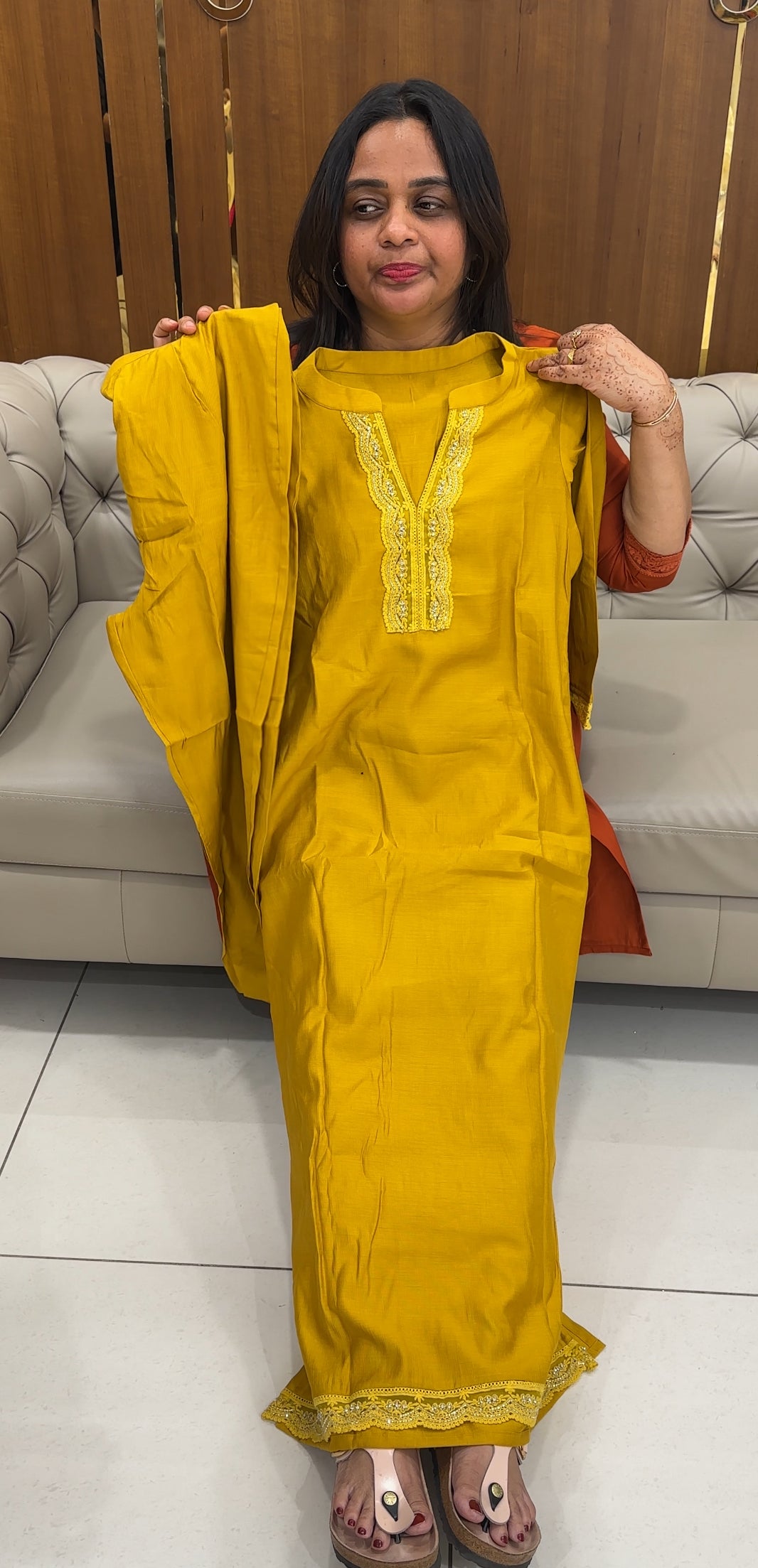 IHA'S IN-HOUSE SEMI SILK TOP AND BOTTOM - IHA 27500