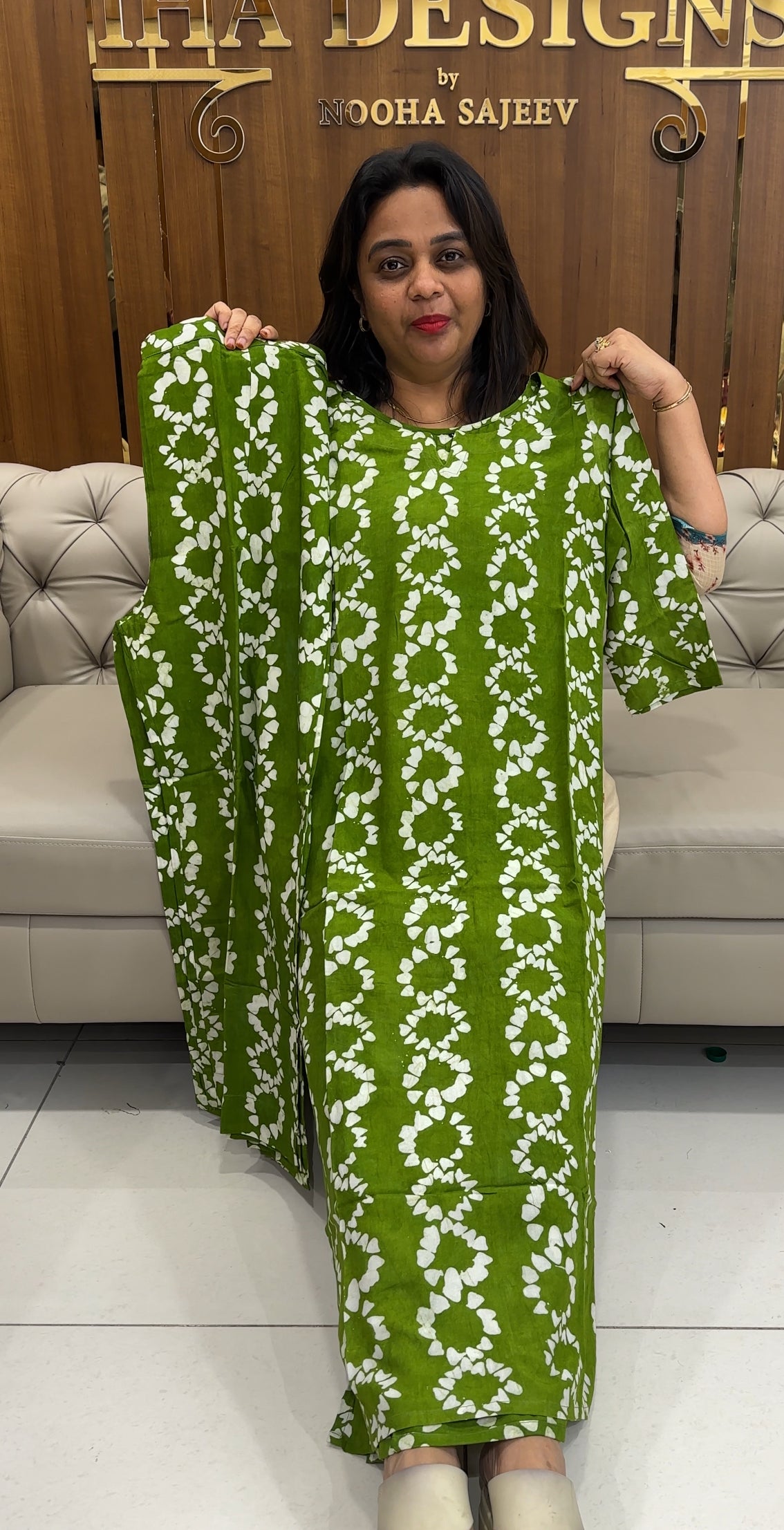 BATIK PRINTED TOP AND BOTTOM - IHA 25187