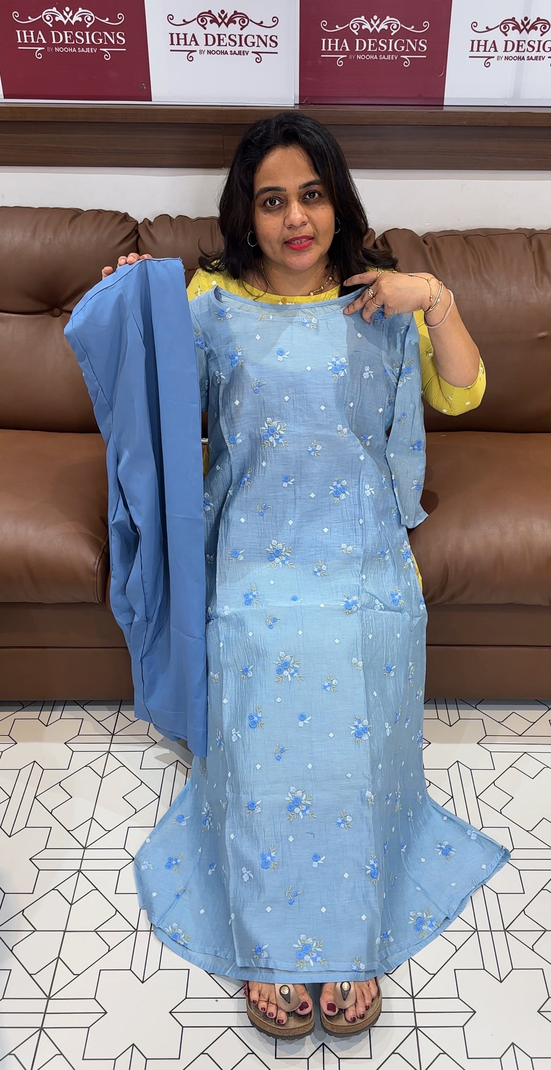 IHA'S IN-HOUSE MALAI CHANDERI CO-ORDS SETS - IHA 26843