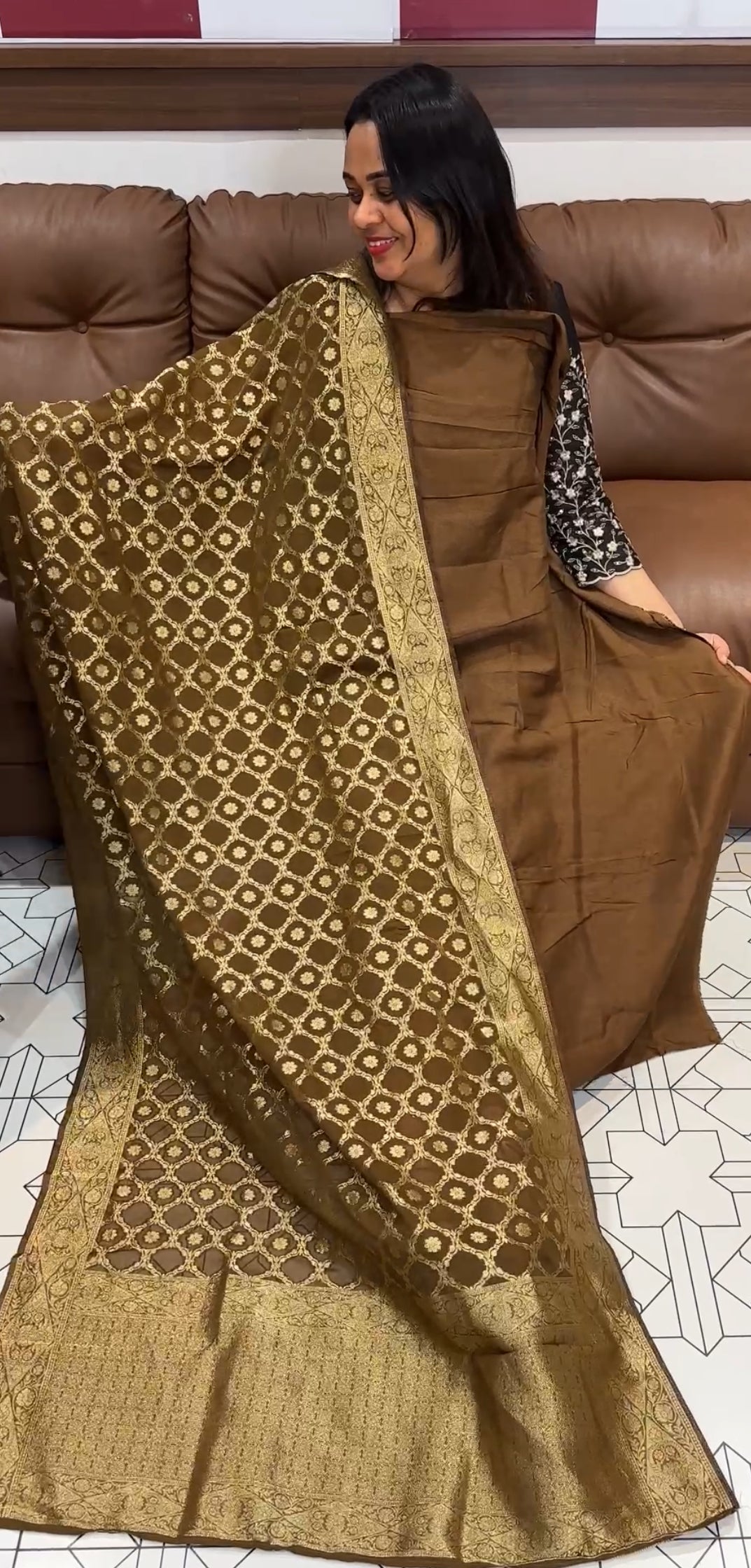 DOLA SILK UNSTITCHED SALWAR SUITS - IHA 22357