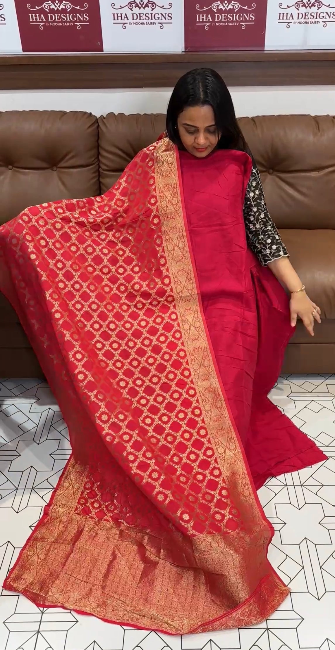 DOLA SILK UNSTITCHED SALWAR SUITS - IHA 22357