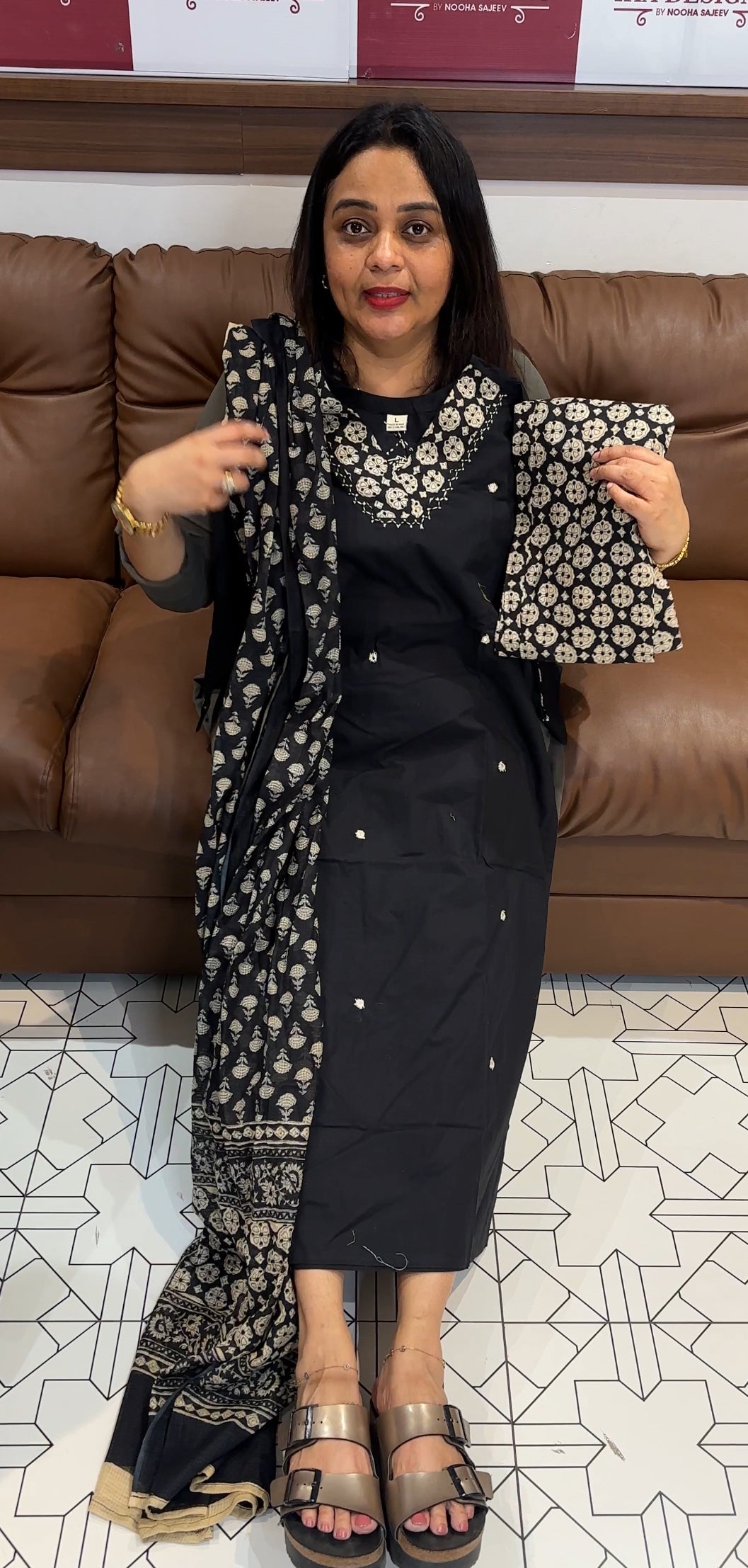 COTTON TOP,BOTTOM AND DUPATTA - IHA 23157