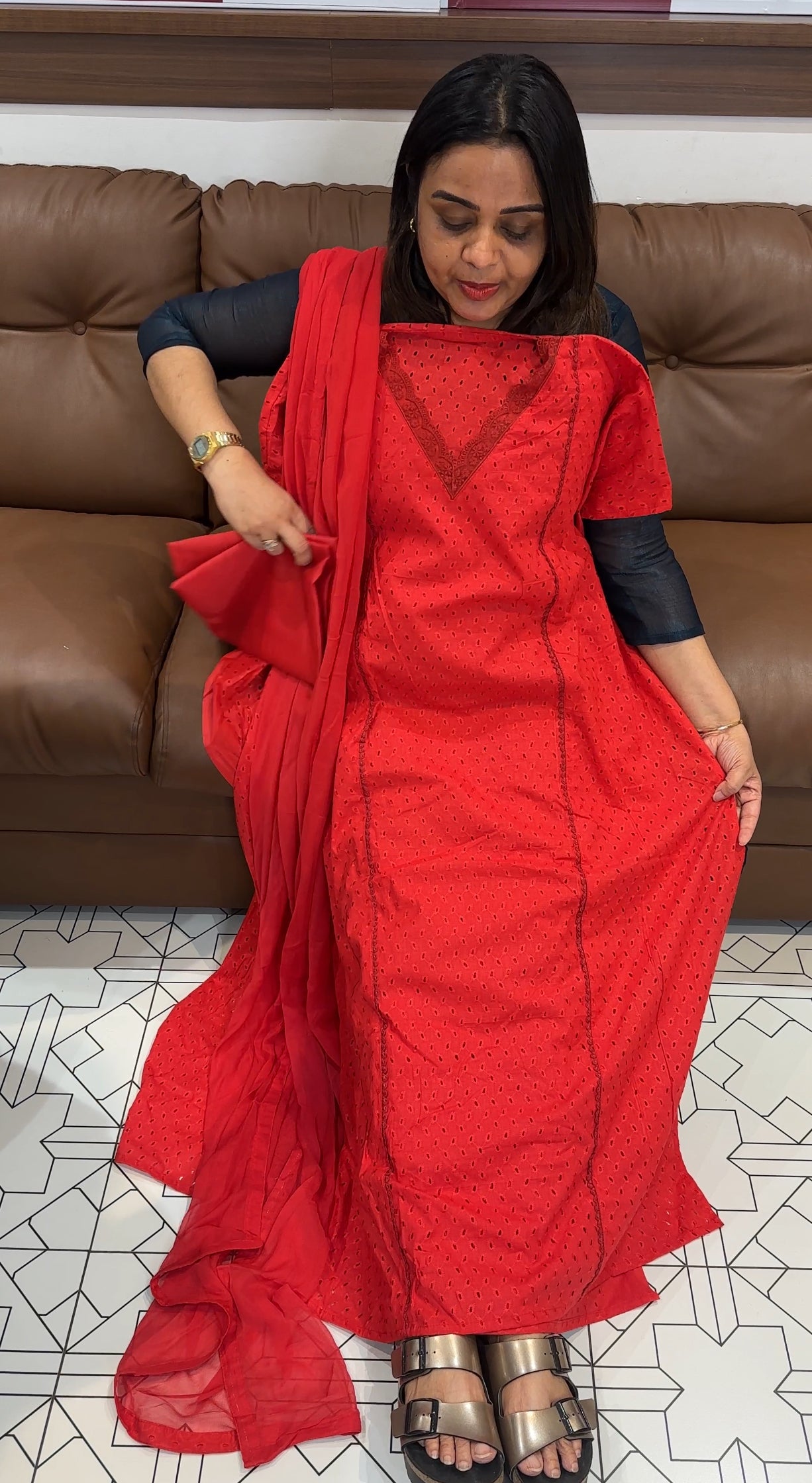 COTTON HAKOBA UNSTITCHED SALWAR SUITS - IHA 22077