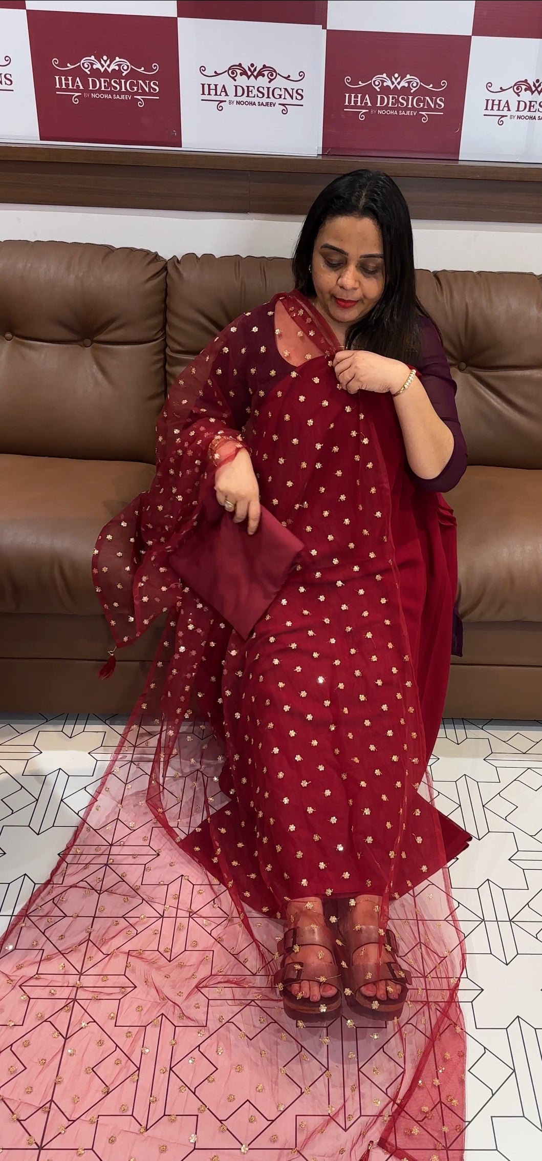 GEORGETTE UNSTITCHED SALWAR SUITS - IHA 23610