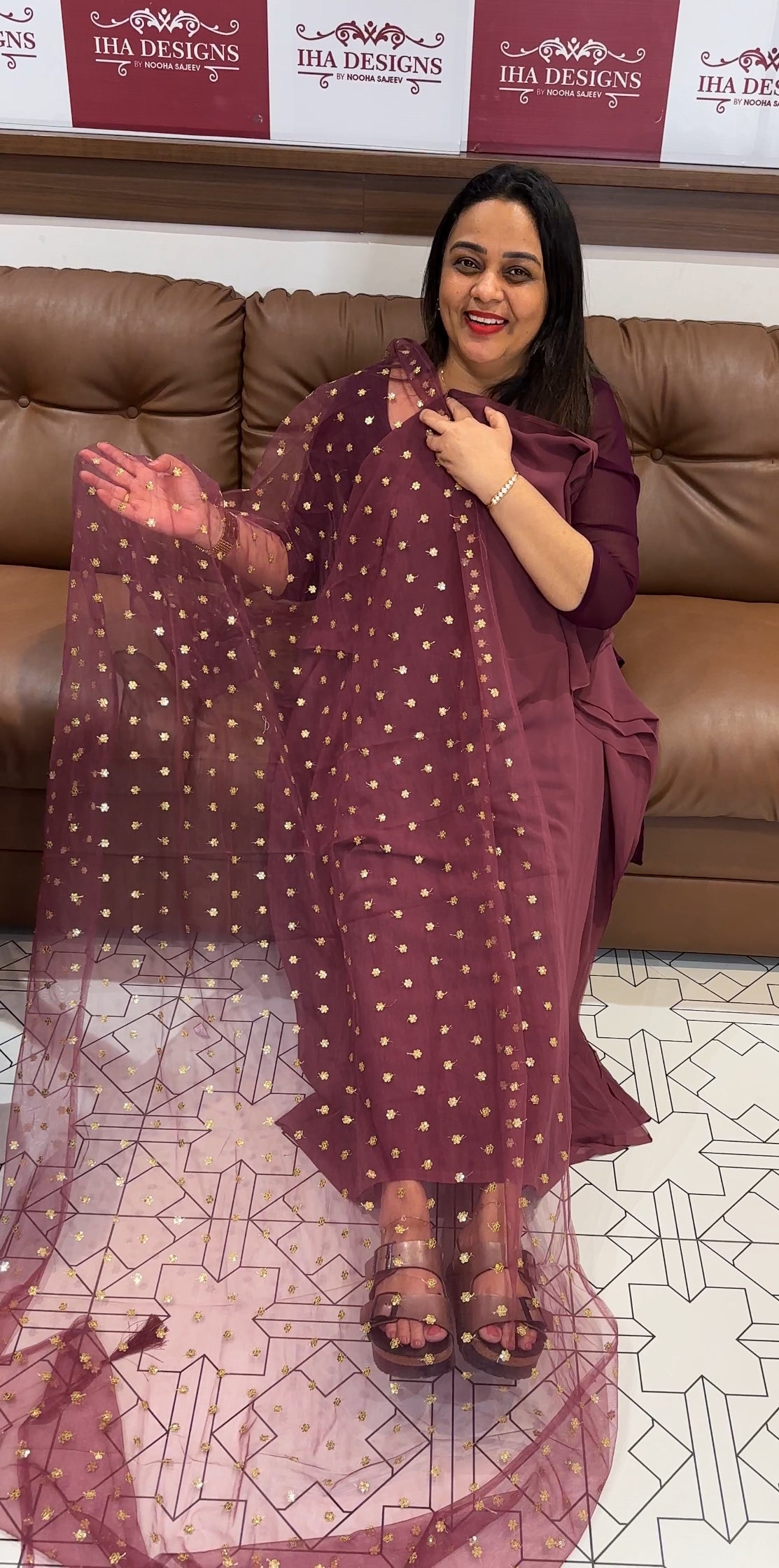 GEORGETTE UNSTITCHED SALWAR SUITS - IHA 23610