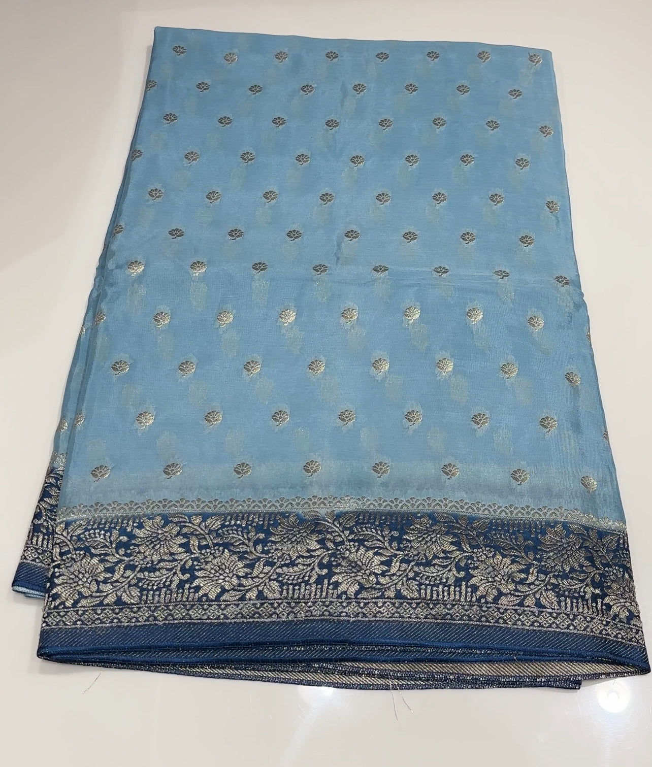 PLATINUM CHIFFON SAREES - IHA 22207