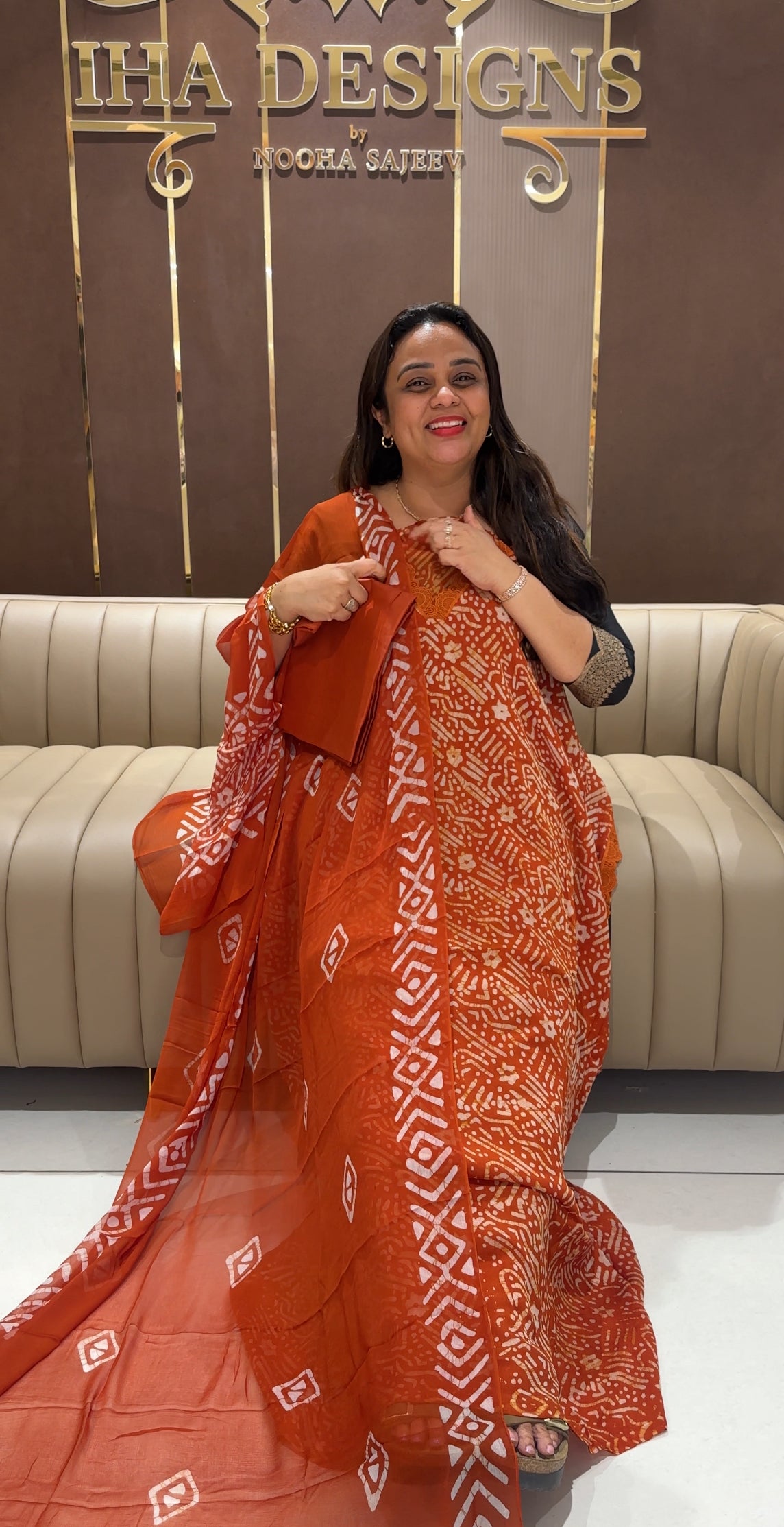 BATIK PRINTED UNSTITCHED SALWAR SUITS - IHA 22548