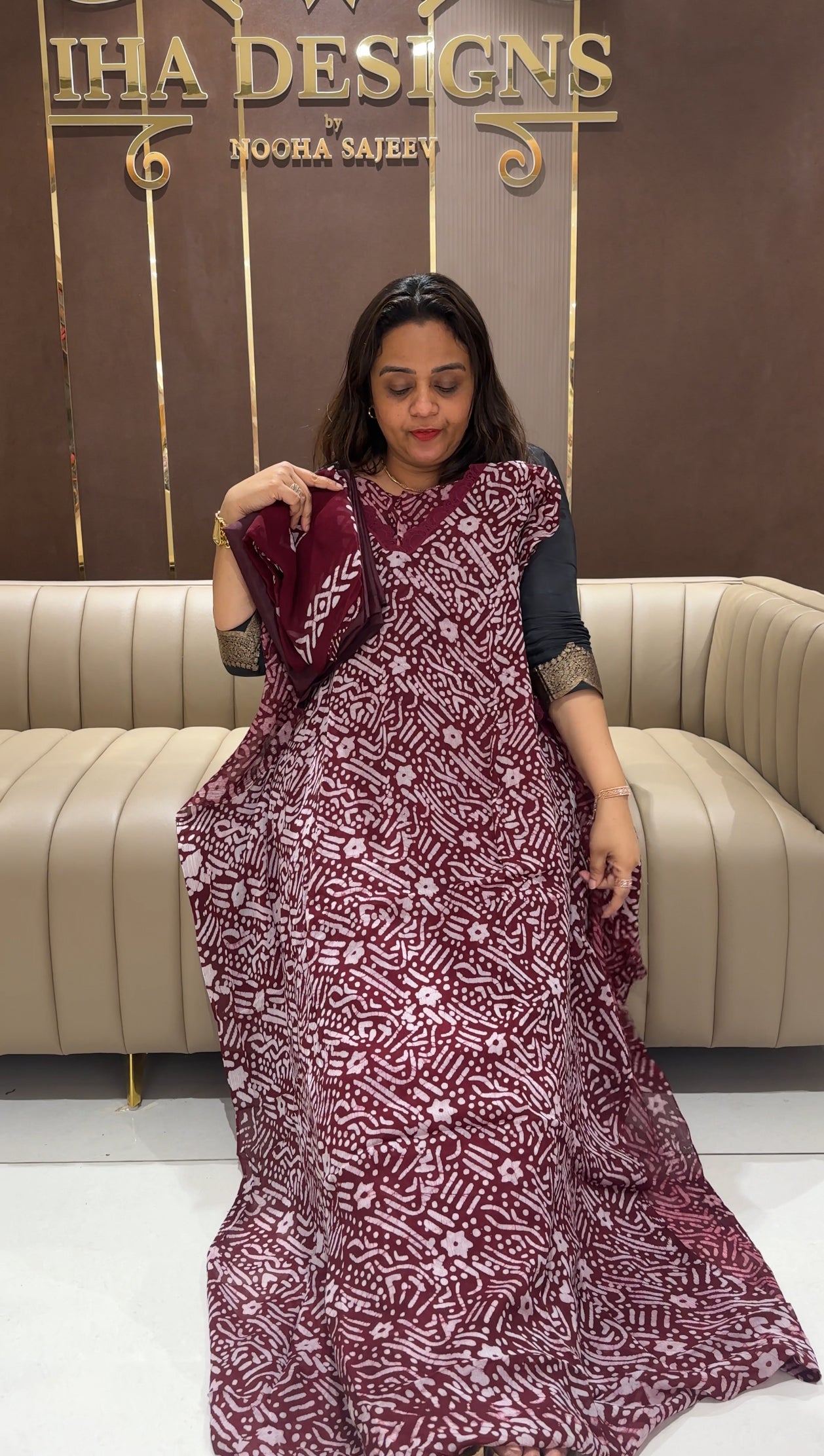 BATIK PRINTED UNSTITCHED SALWAR SUITS - IHA 22548