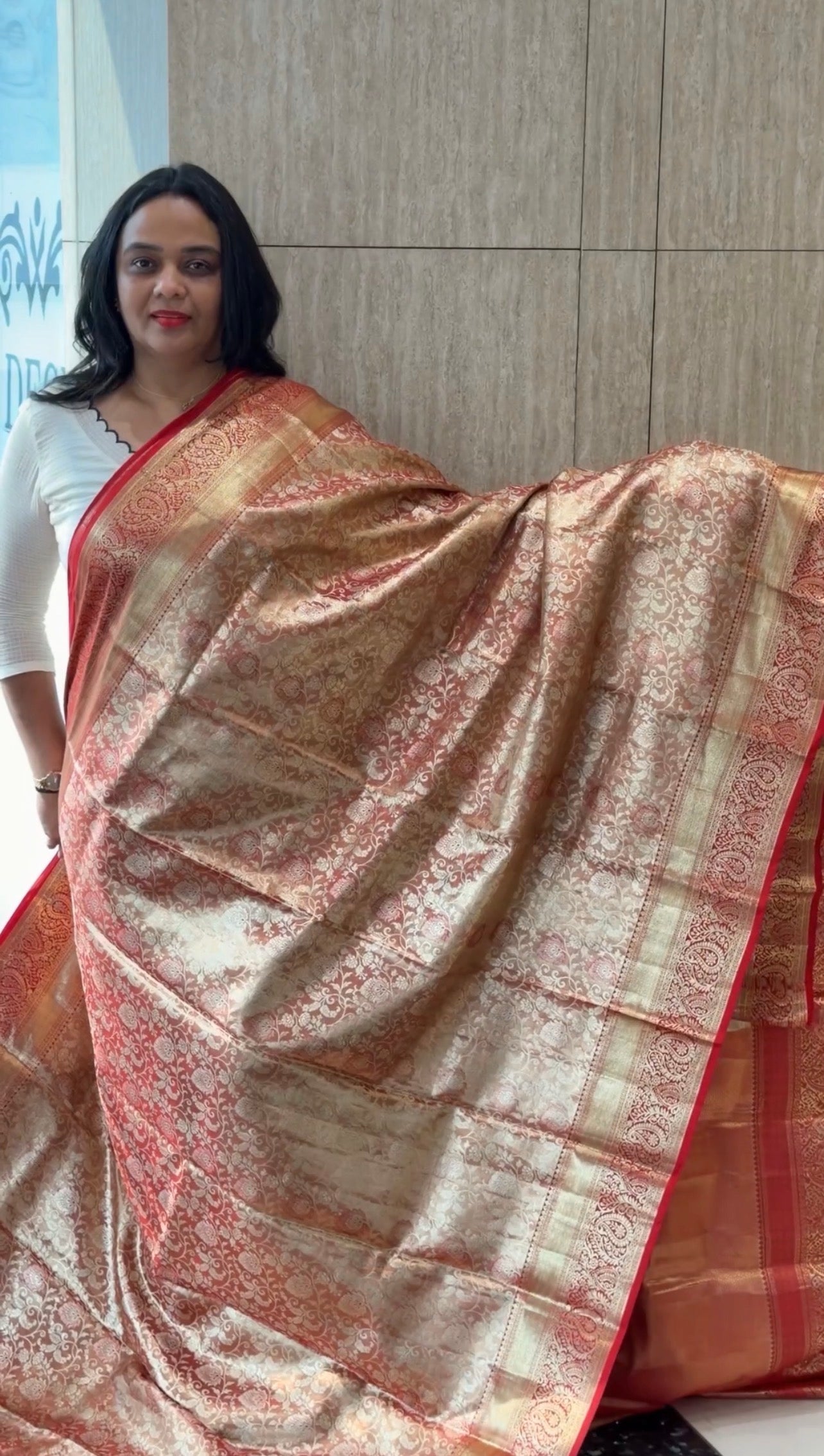 TISSUE KANCHIPURAM SAREES - IHA 32313
