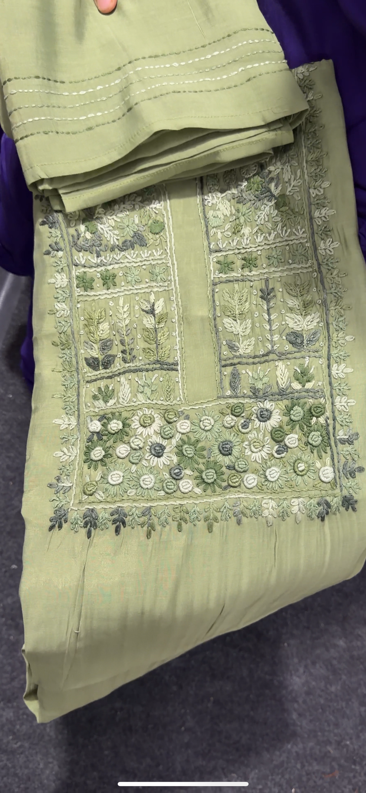 MALAI CHANDERI  UNSTITCHED SALWAR SUITS - IHA 36050