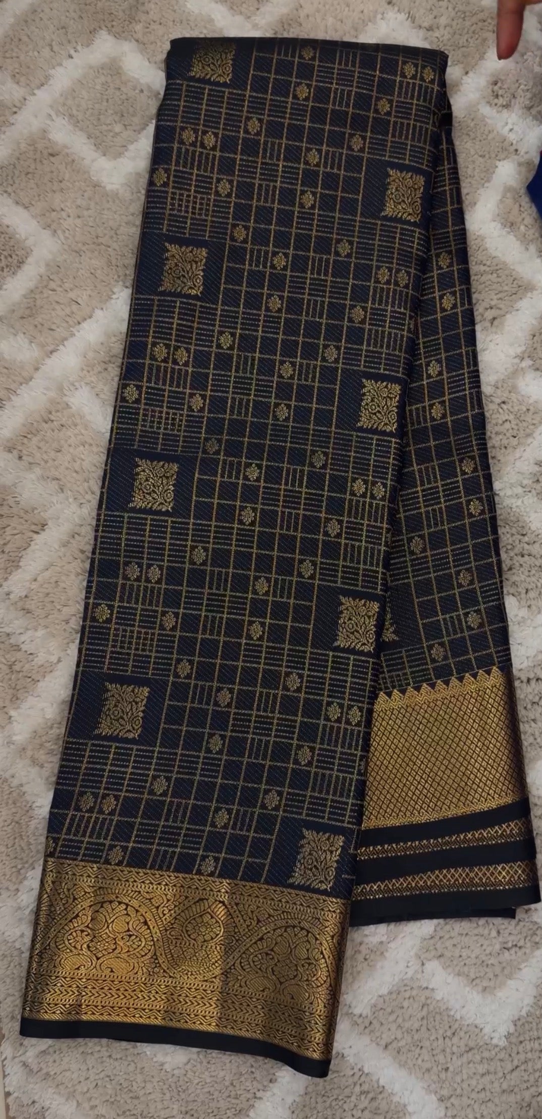 SEMI KANCHIPURAM SILK SAREES - IHA 33143
