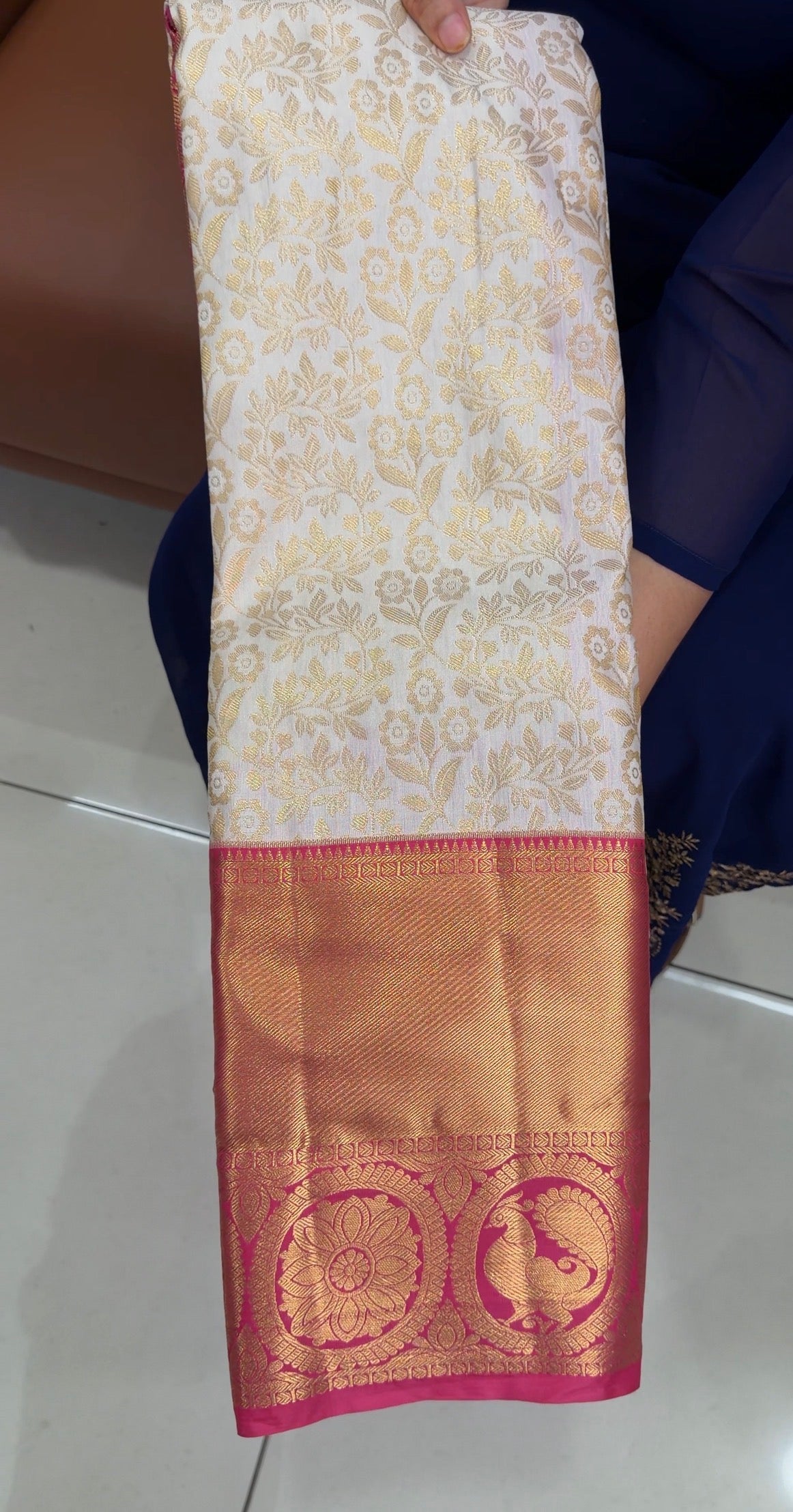 SEMI KANCHIPURAM SILK SAREES - IHA 33628