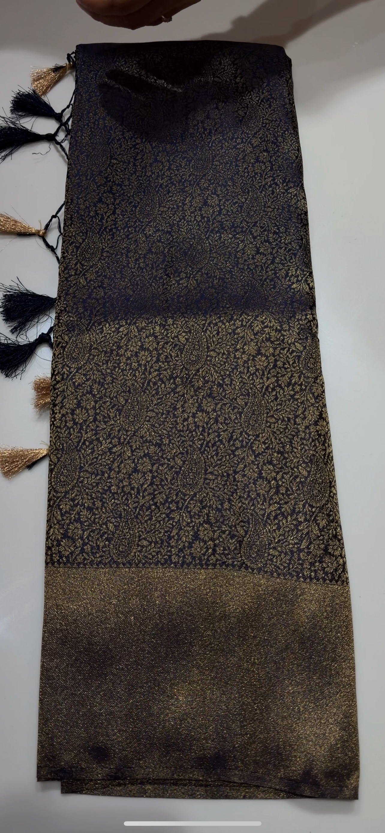 SEMI BROCADE SAREES - IHA 34536