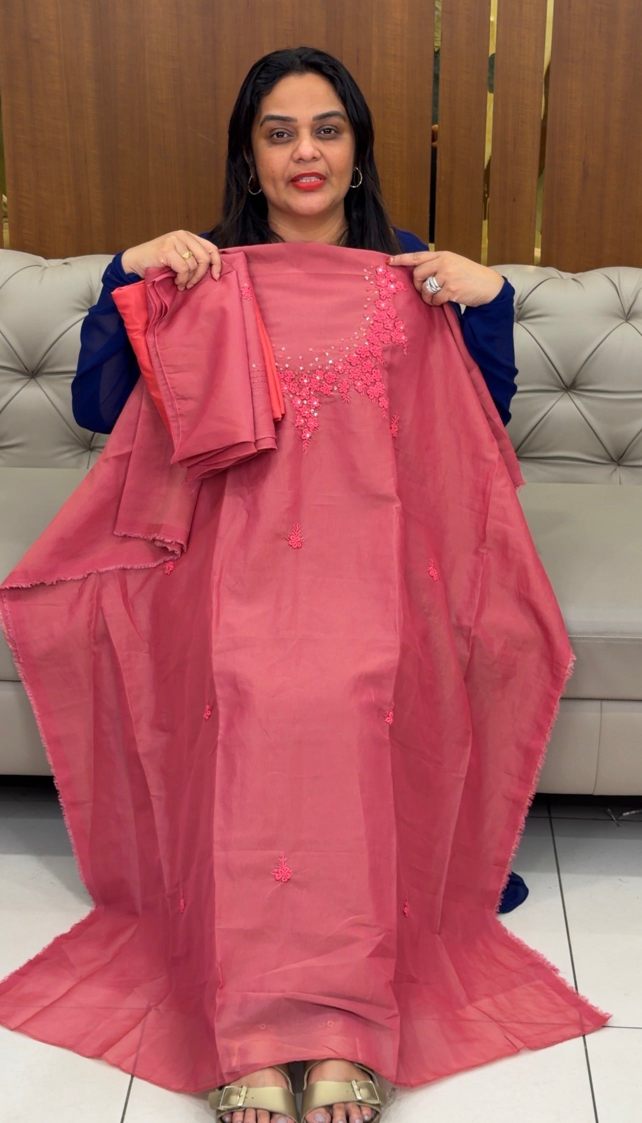 BANARASI TISSUE UNSTITCHED SALWAR SUITS - IHA 31132