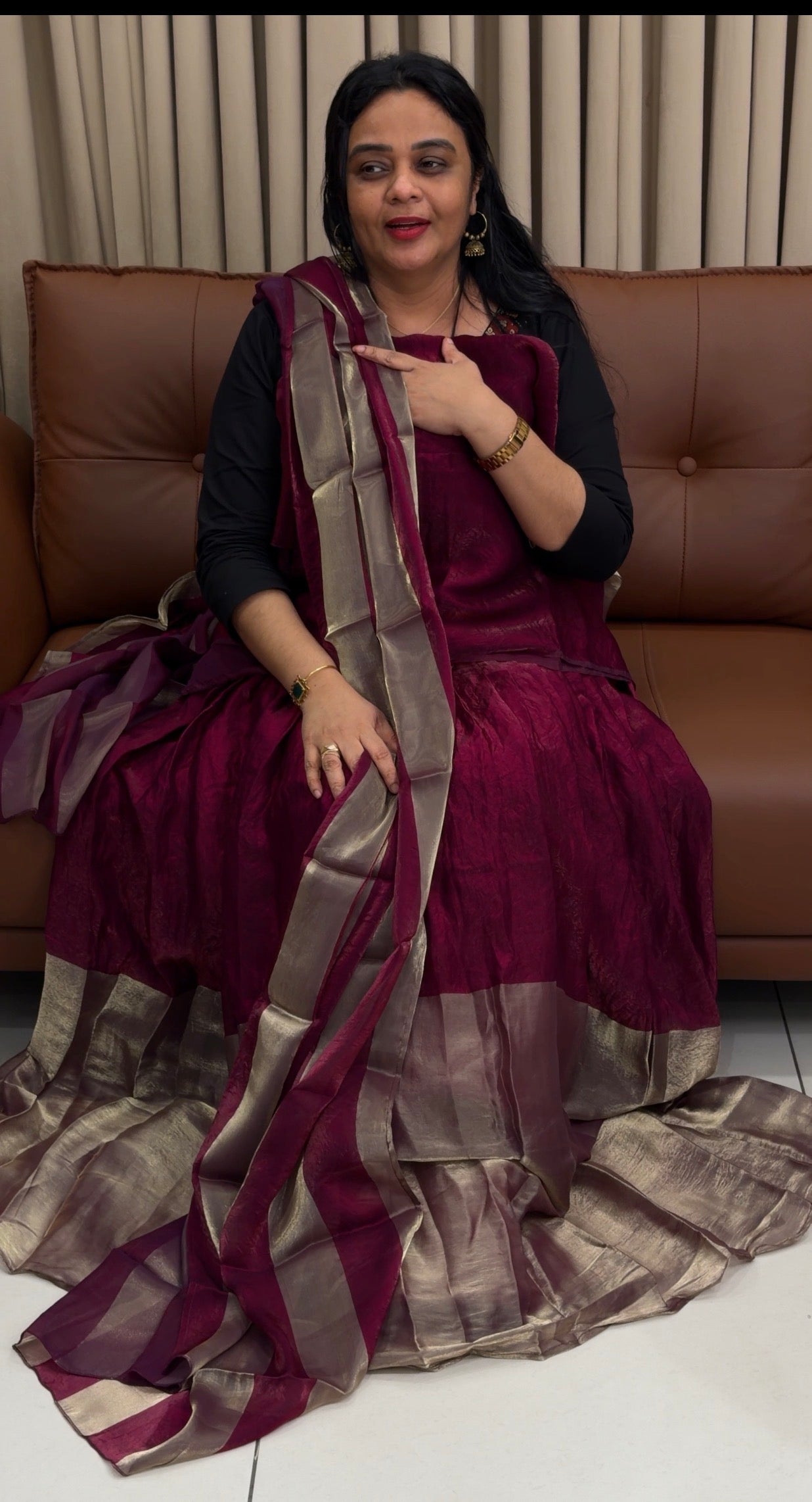 IHA'S IN-HOUSE SEMI STITCHED DHAVANI SETS - IHA 34560