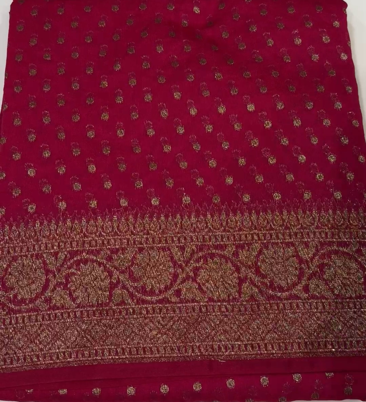 SEMI BANARASI SAREES - IHA 19744