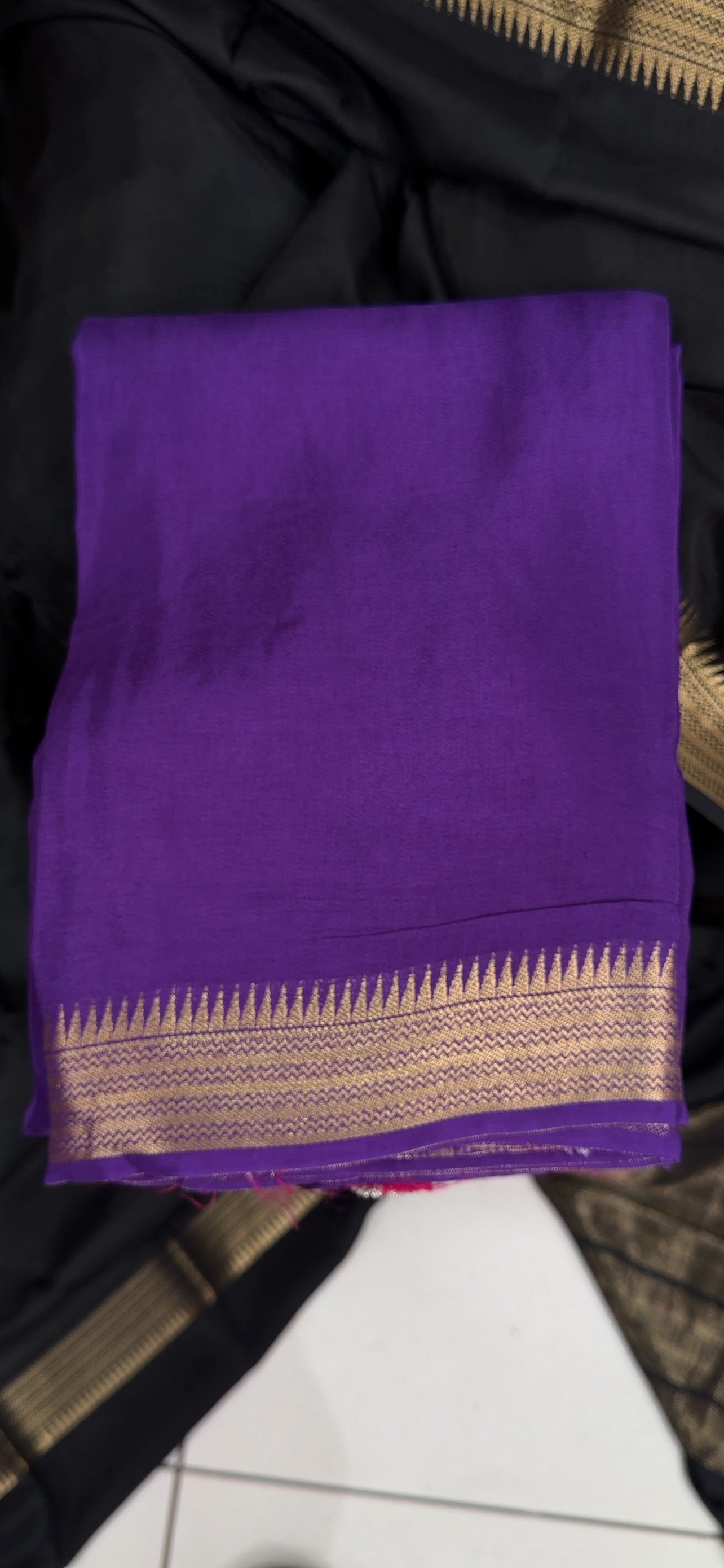 CRAPE SILK SAREES - IHA 33466