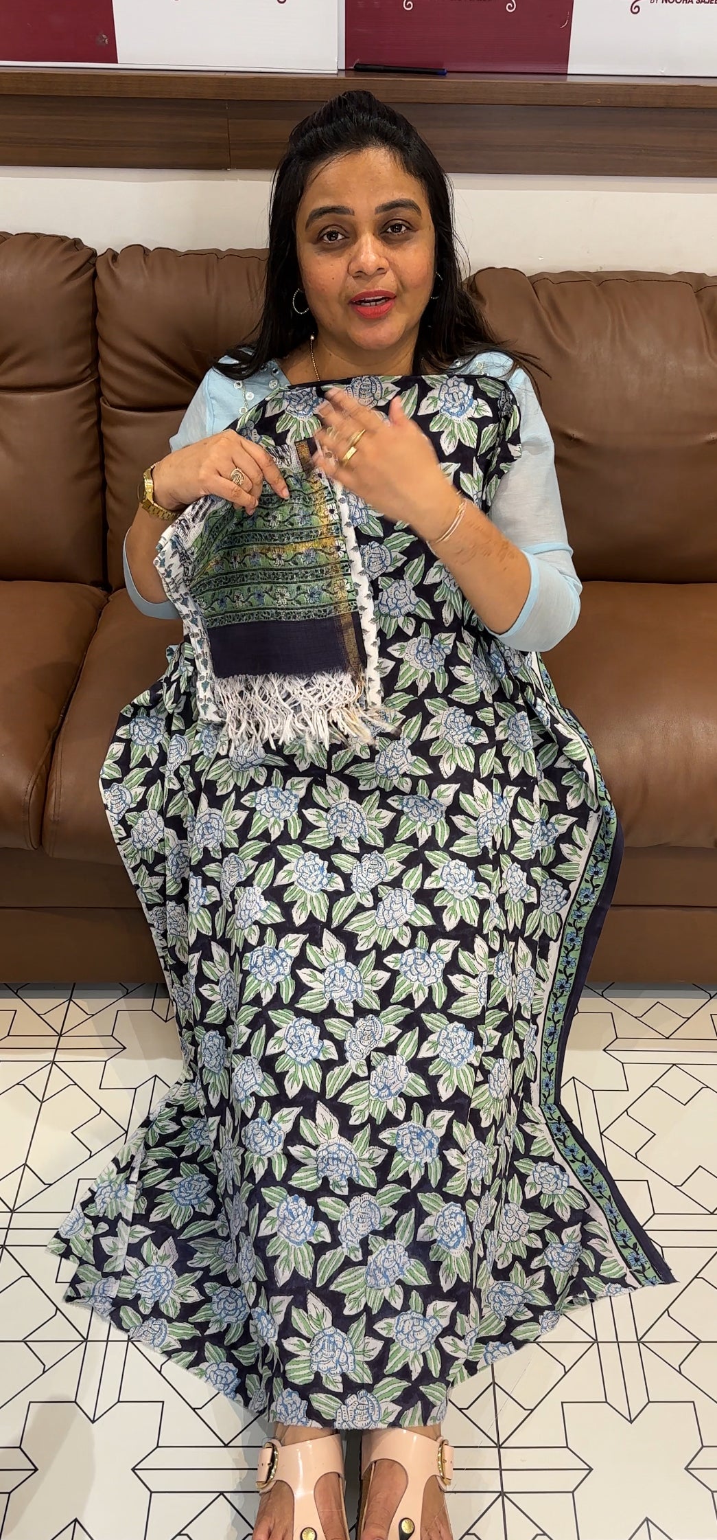 COTTON PRINTED UNSTITCHED SALWAR SUITS - IHA 27745