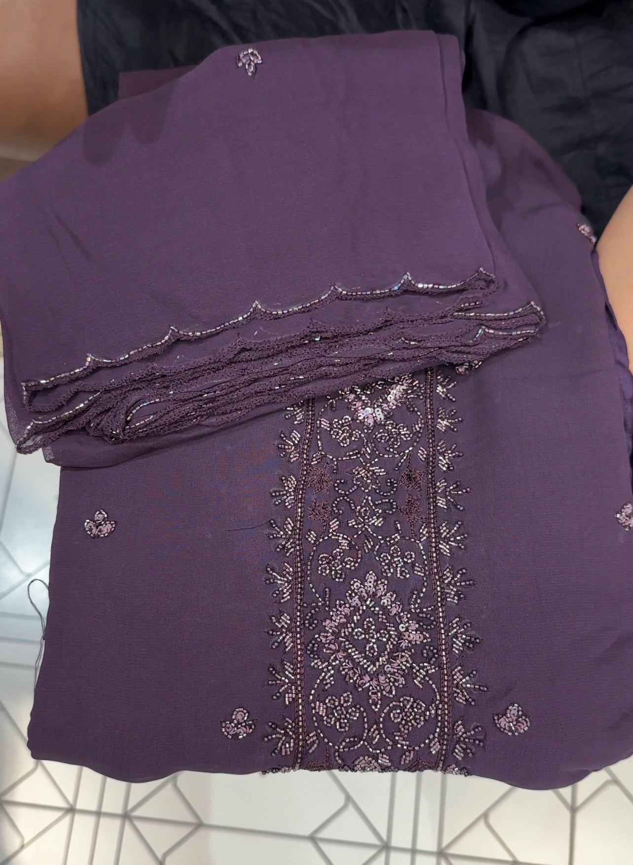 VISCOSE GEORGETTE UNSTITCHED SALWAR SUITS - IHA 27973