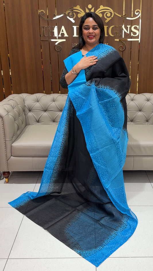 NET KOTA SAREES - IHA 24197