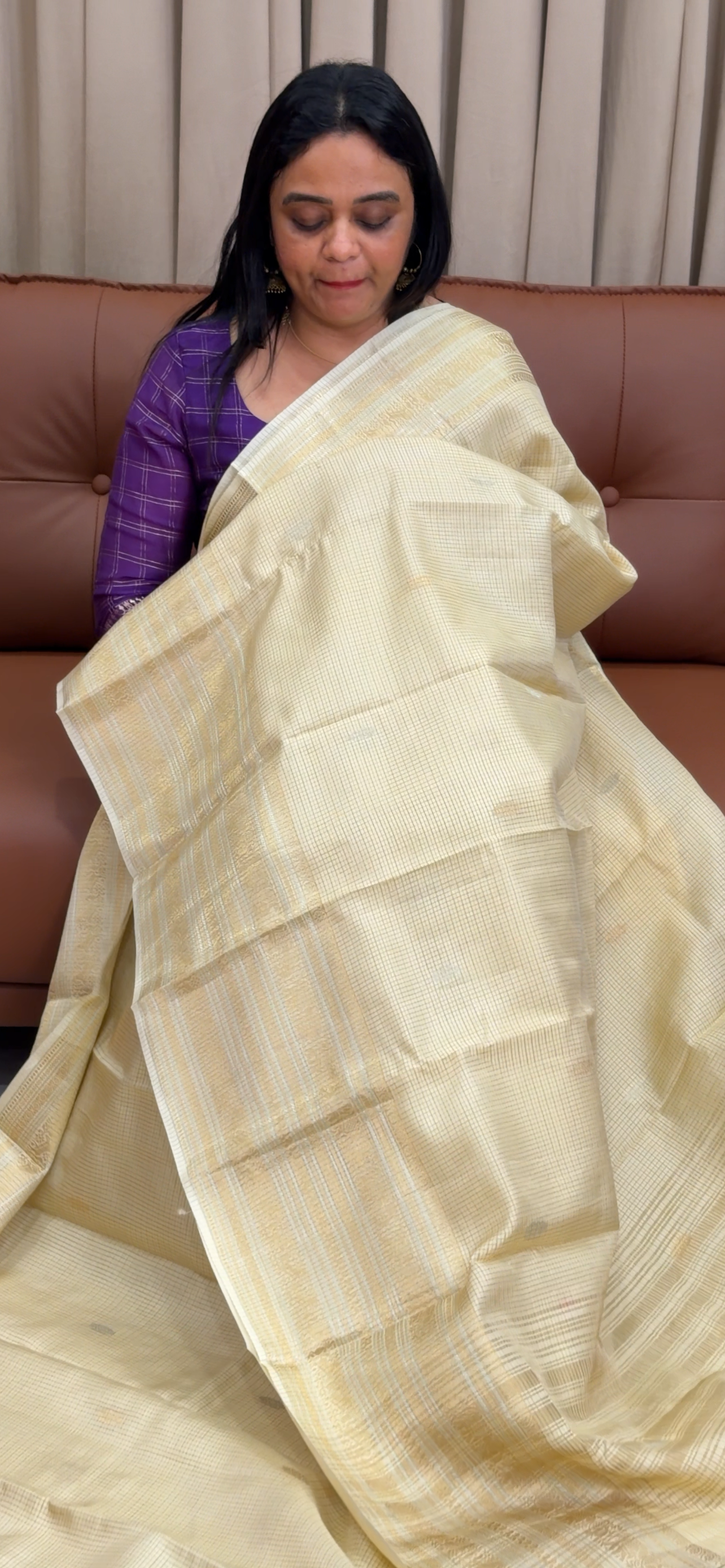 SEMI BANARASI SAREES -  IHA 33869