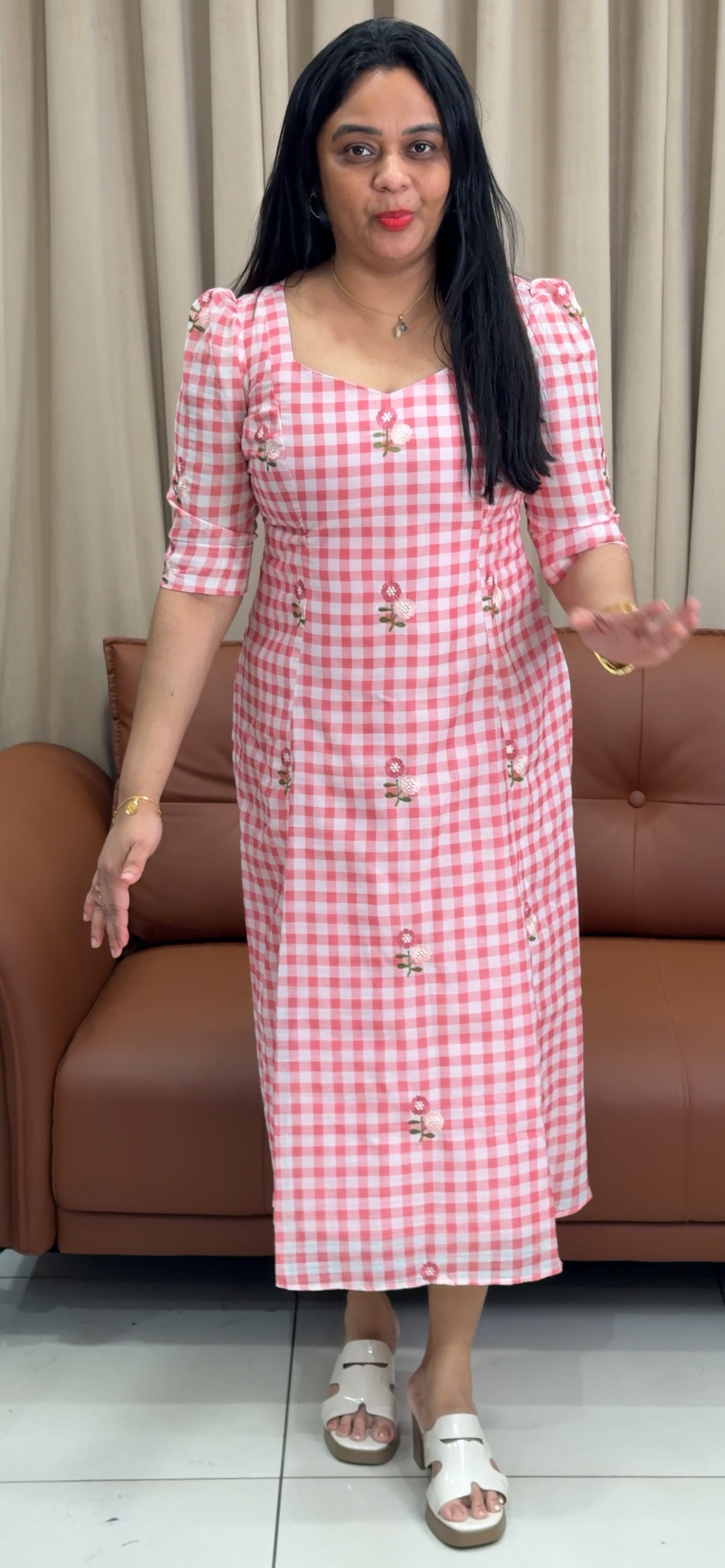 IHA'S IN-HOUSE ALINE FROCKS - IHA 35741