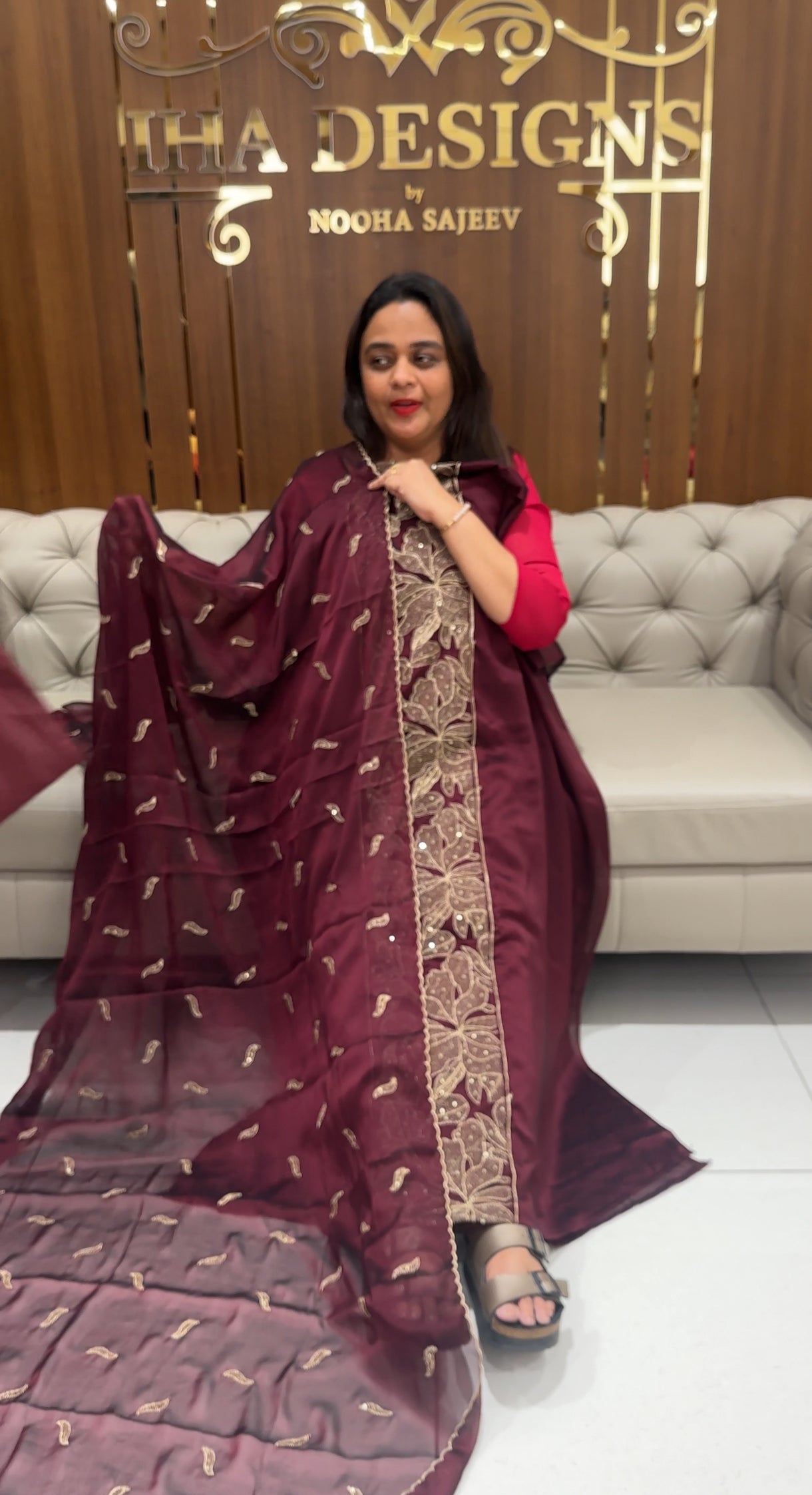 SILKY GEORGETTE UNSTITCHED SALWAR SUITS - IHA 23263