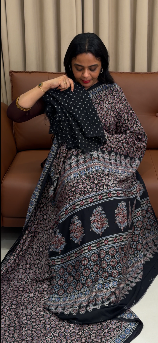 MUSLIN SILK SAREES - IHA 34047