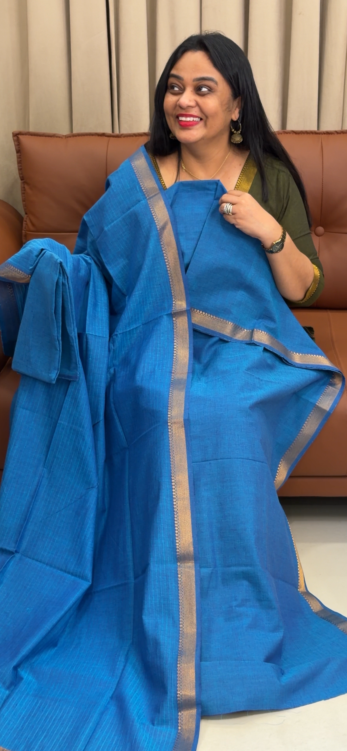 HANDLOOM UNSTITCHED SALWAR SUITS - IHA 35711