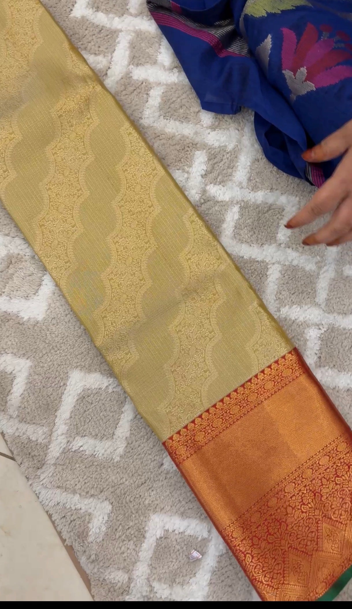 SEMI KANCHIPURAM SILK SAREES - IHA 33132