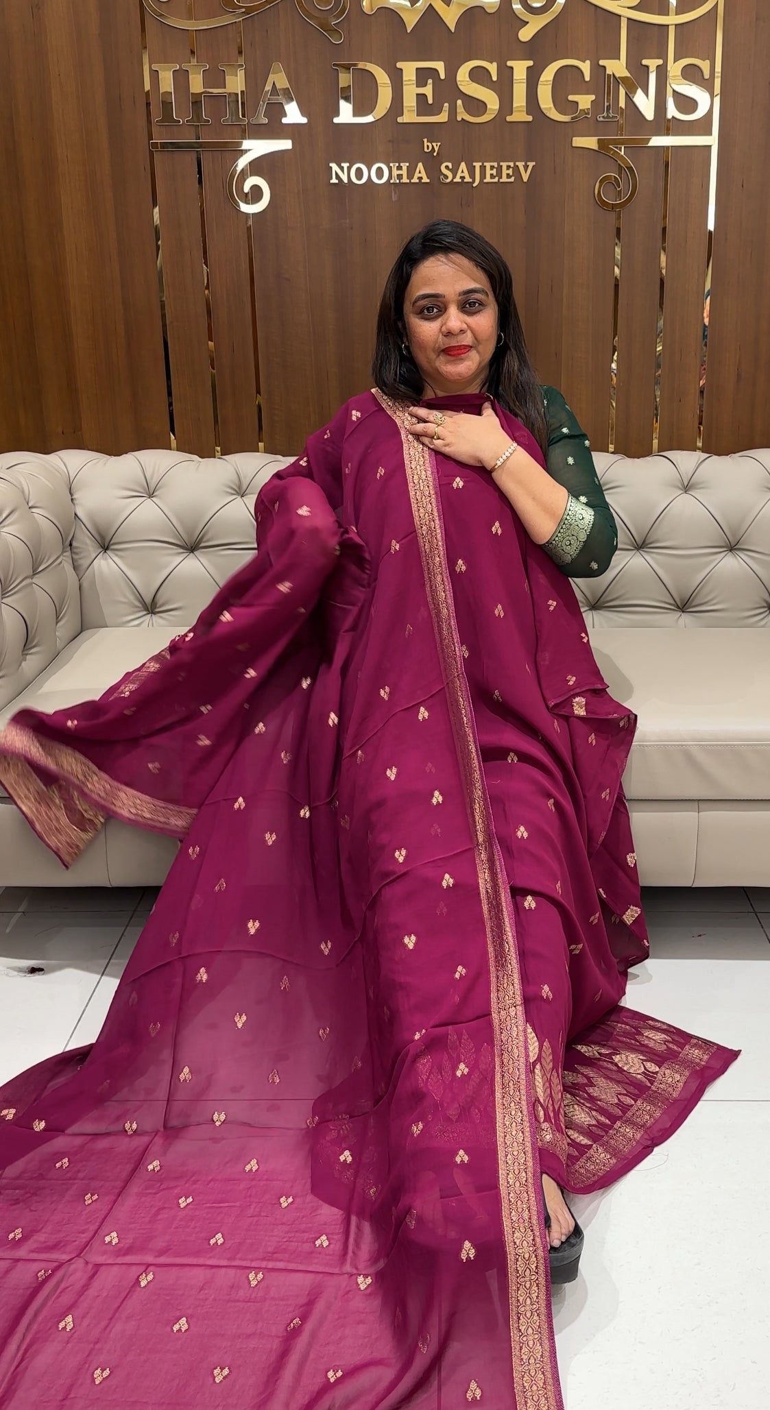 VISCOSE GEORGETTE UNSTITCHED SALWAR SUITS - IHA 24098