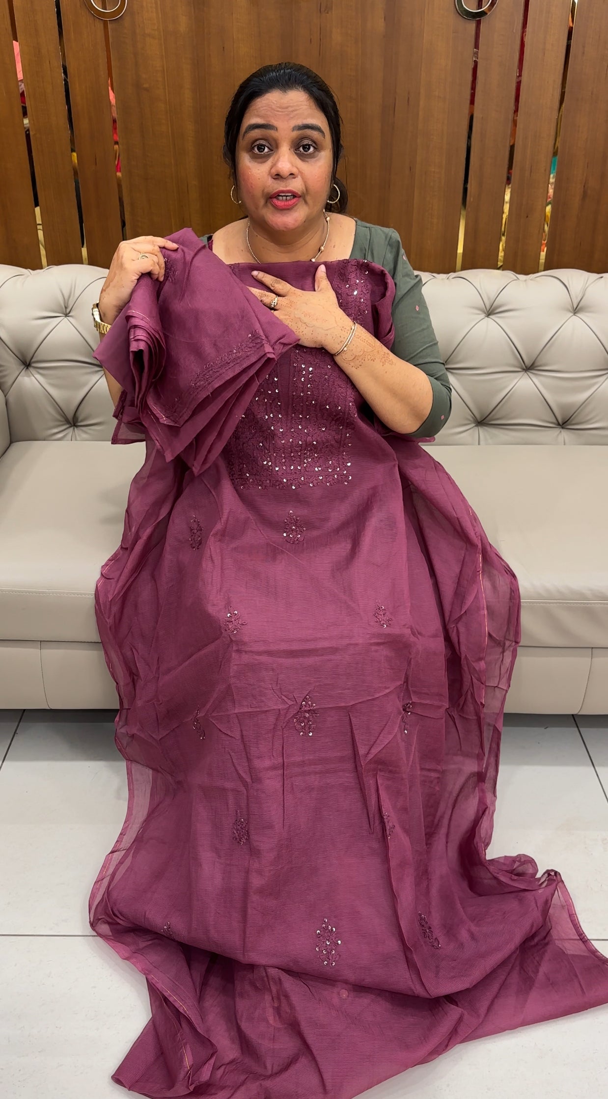 SILK KOTA UNSTITCHED SALWAR SUITS - IHA 27644