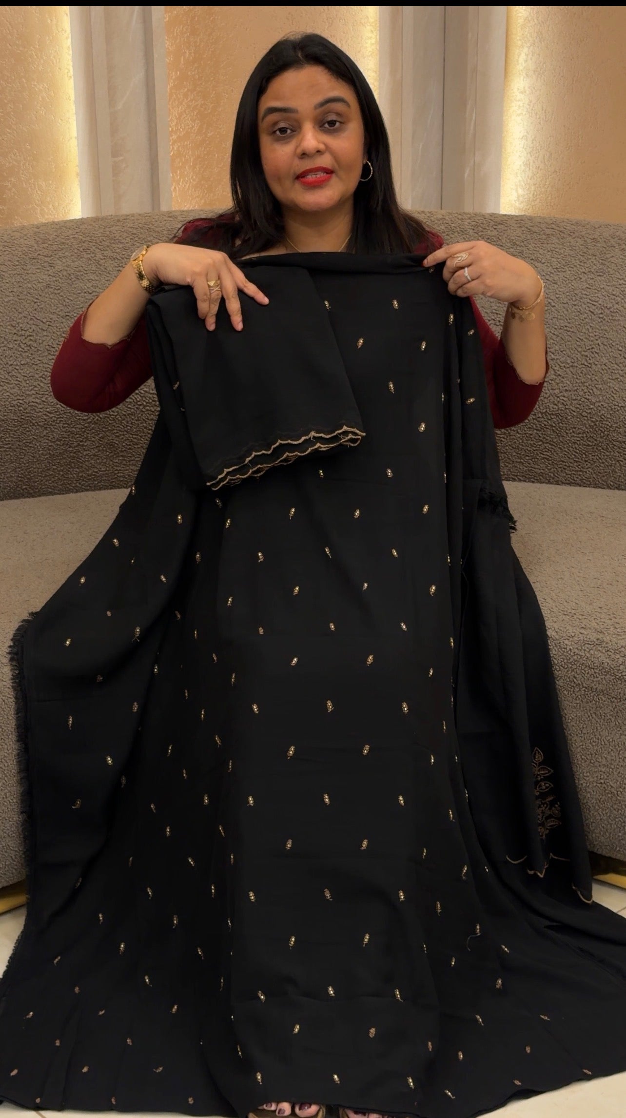 MUL CRUSHED UNSTITCHED SALWAR SUITS - IHA 32840