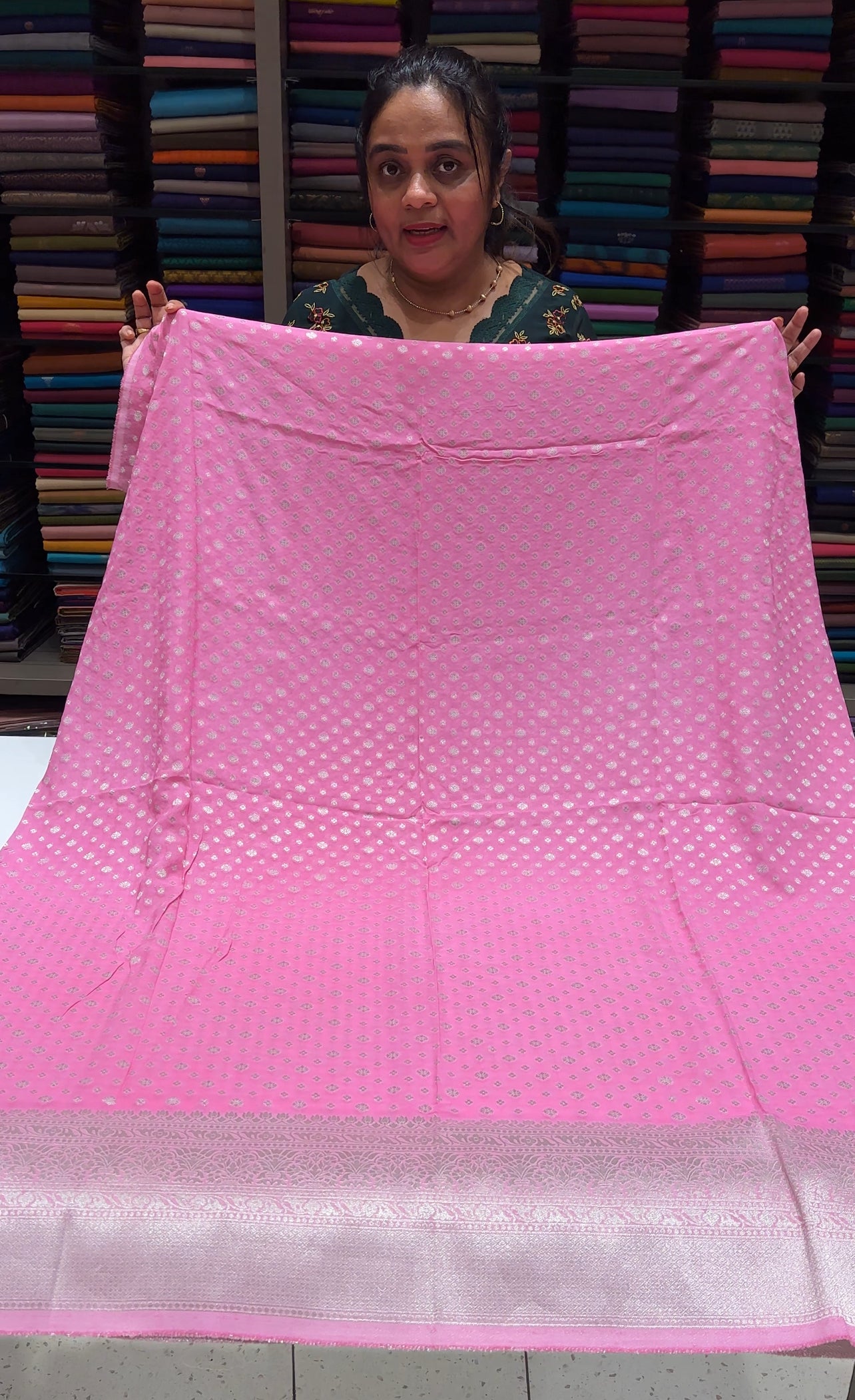 BANARASI UNSTITCHED SALWAR SUITS - IHA 26510