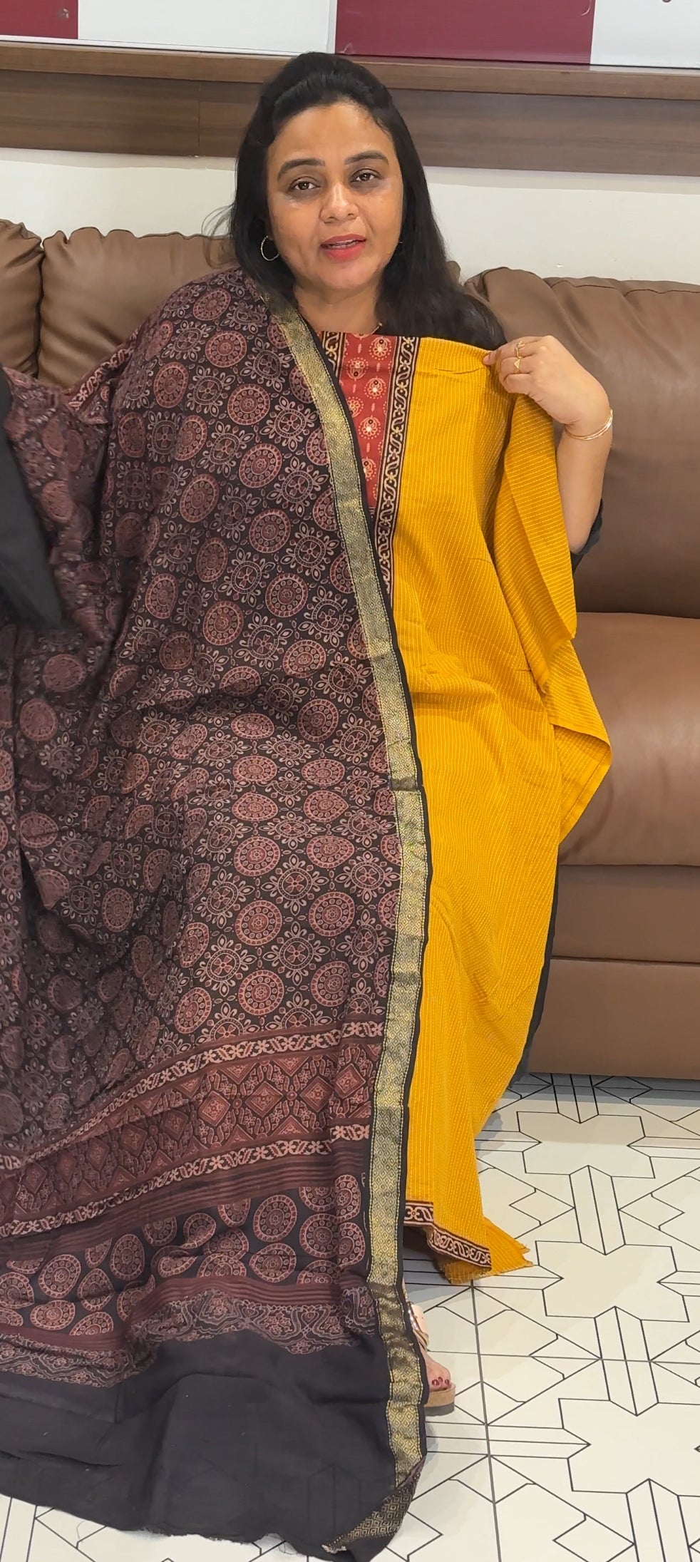 COTTON UNSTITCHED SALWAR SUITS - IHA 27909