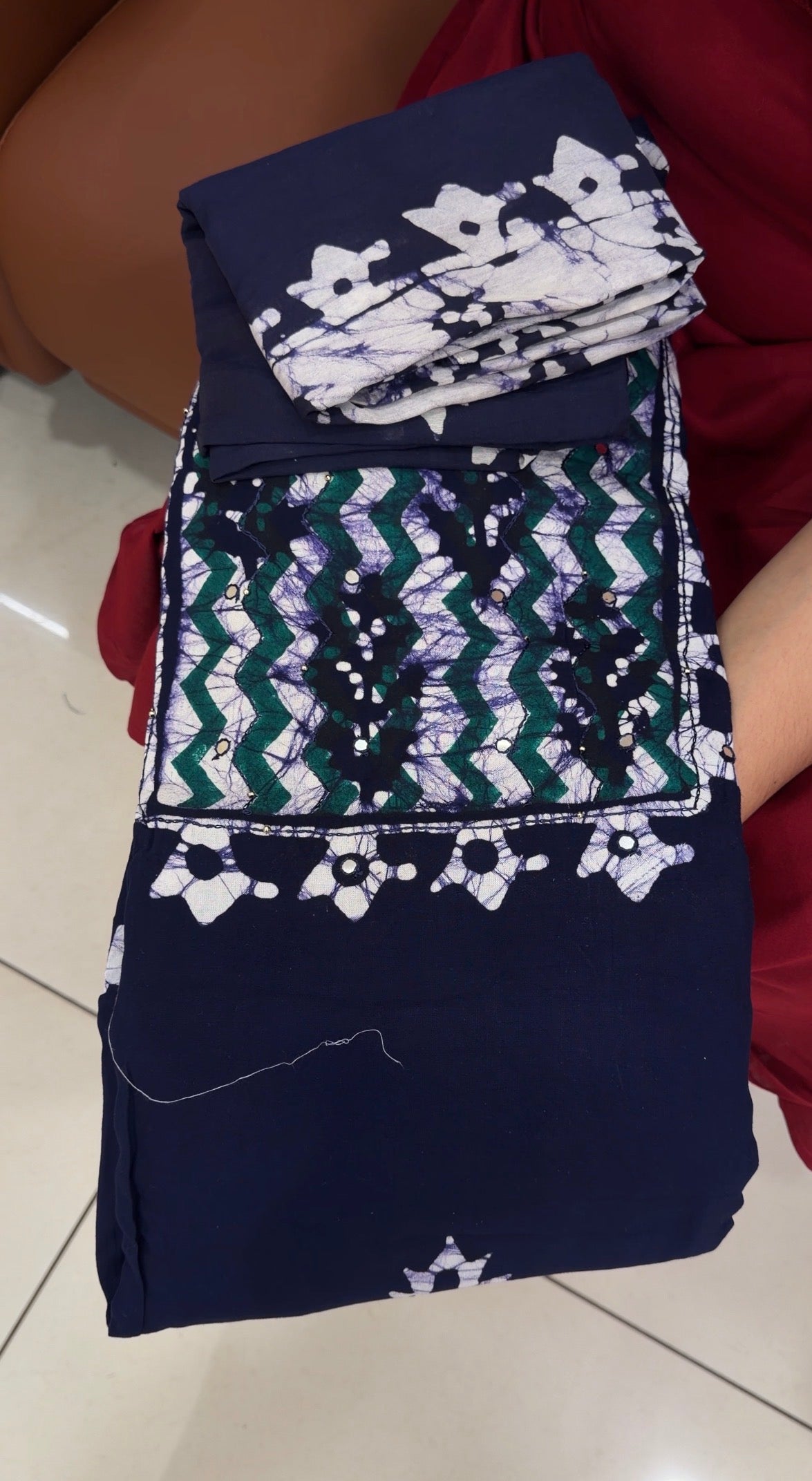 BATIK PRINTED UNSTITCHED SALWAR SUTS - IHA 34966