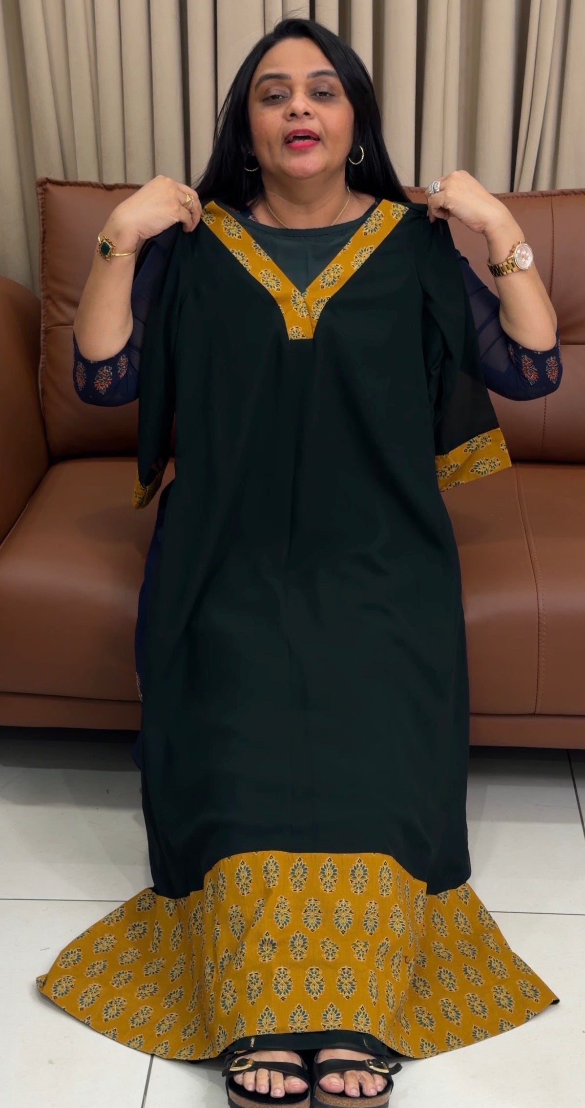 IHA'S IN-HOUSE GEORGETTE ALINE TOPS - IHA 34788